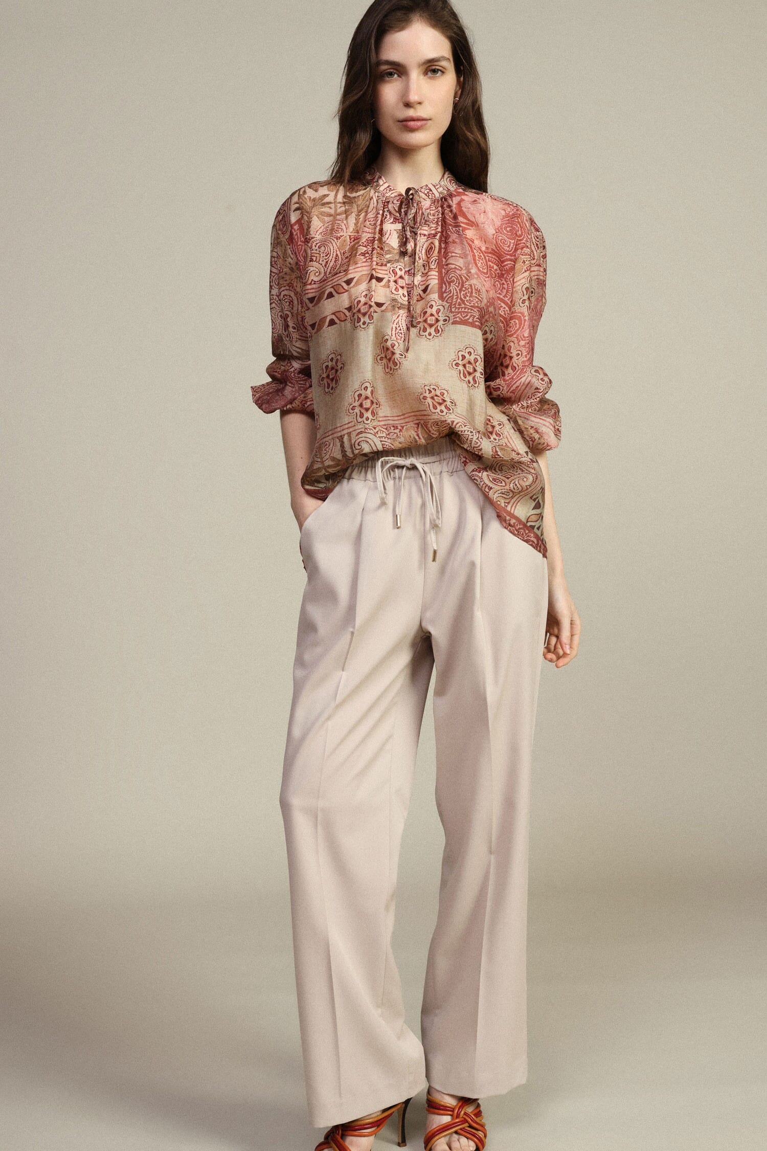 Pantalon Palace Taille élastiquée avec fléchettes Dixie