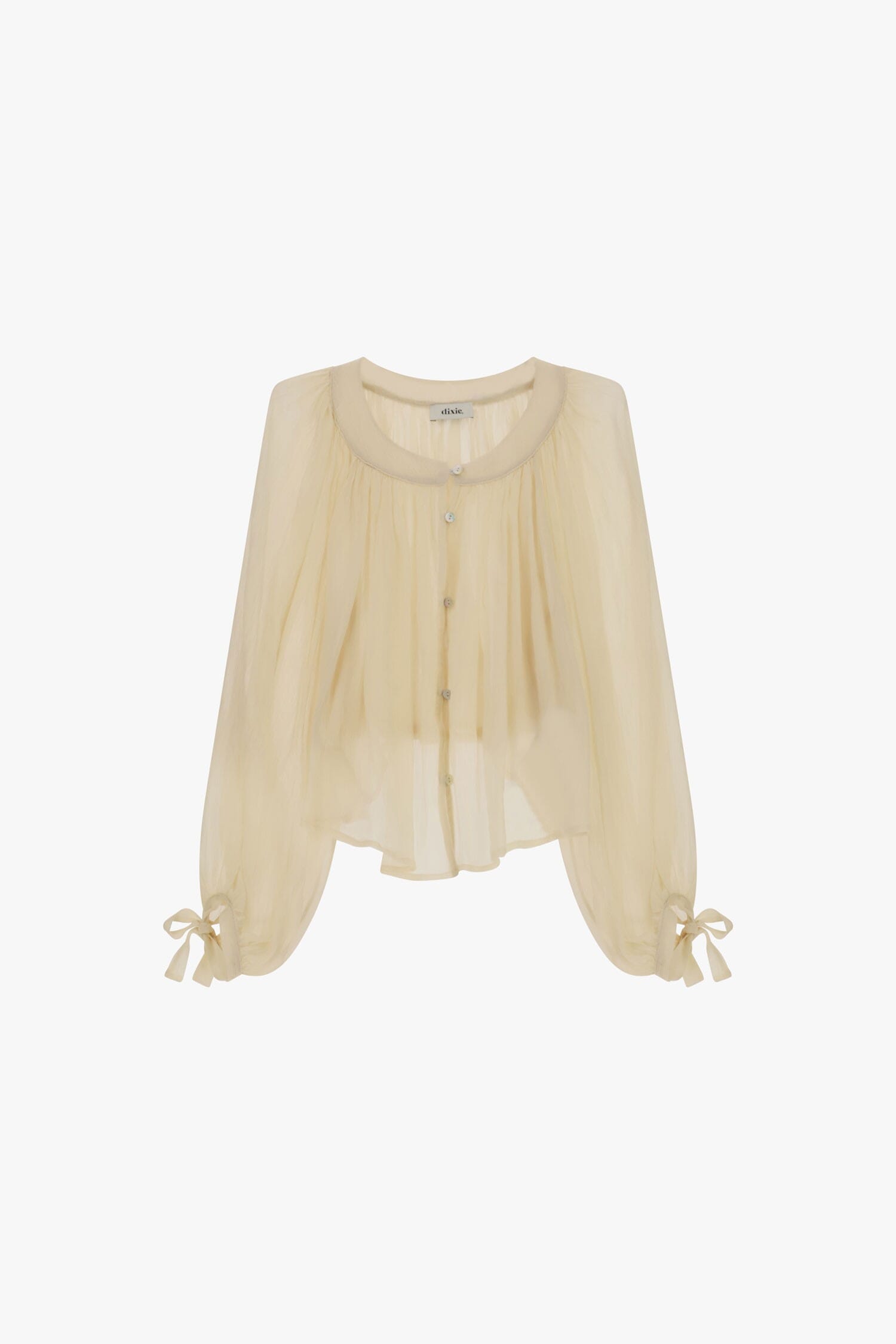 Camicia Ampia Con Maniche A Palloncino E Fiocchi Dixie