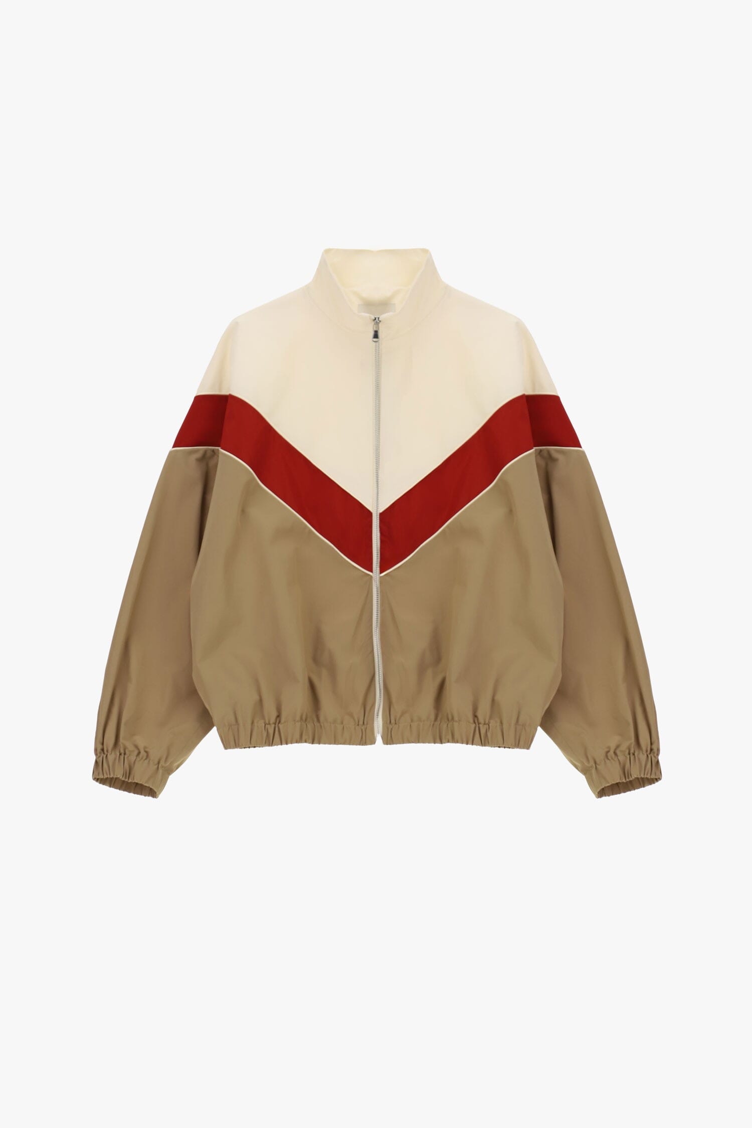 Blouson bombardier avec fermeture éclair à motif géométrique et poignets élastiques Dixie