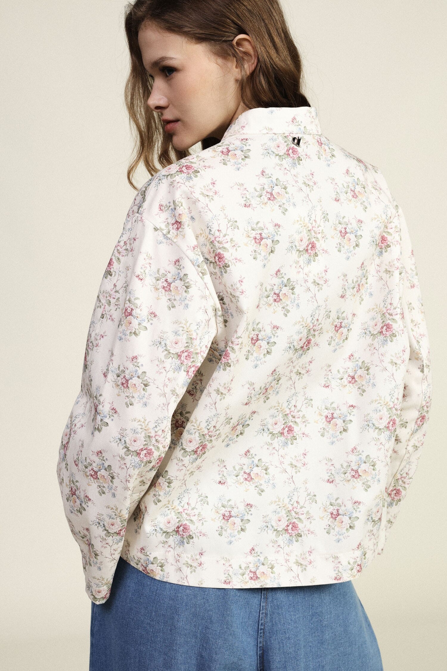 Veste matelassée Imprimé floral Fermeture à cravate Dixie