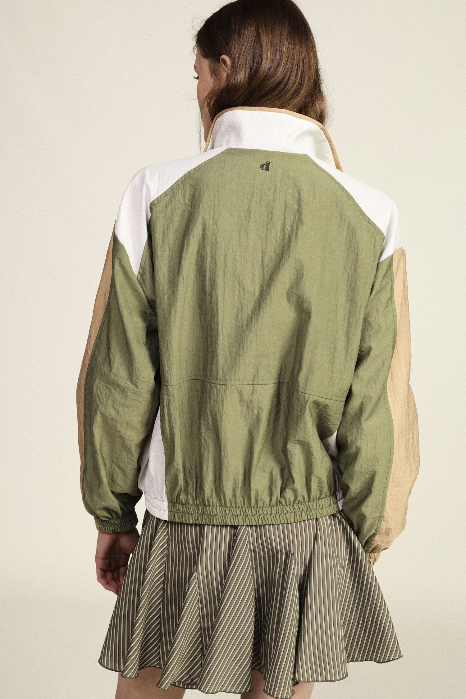Blouson bombardier avec panneaux contrastés et poignets élastiques Dixie