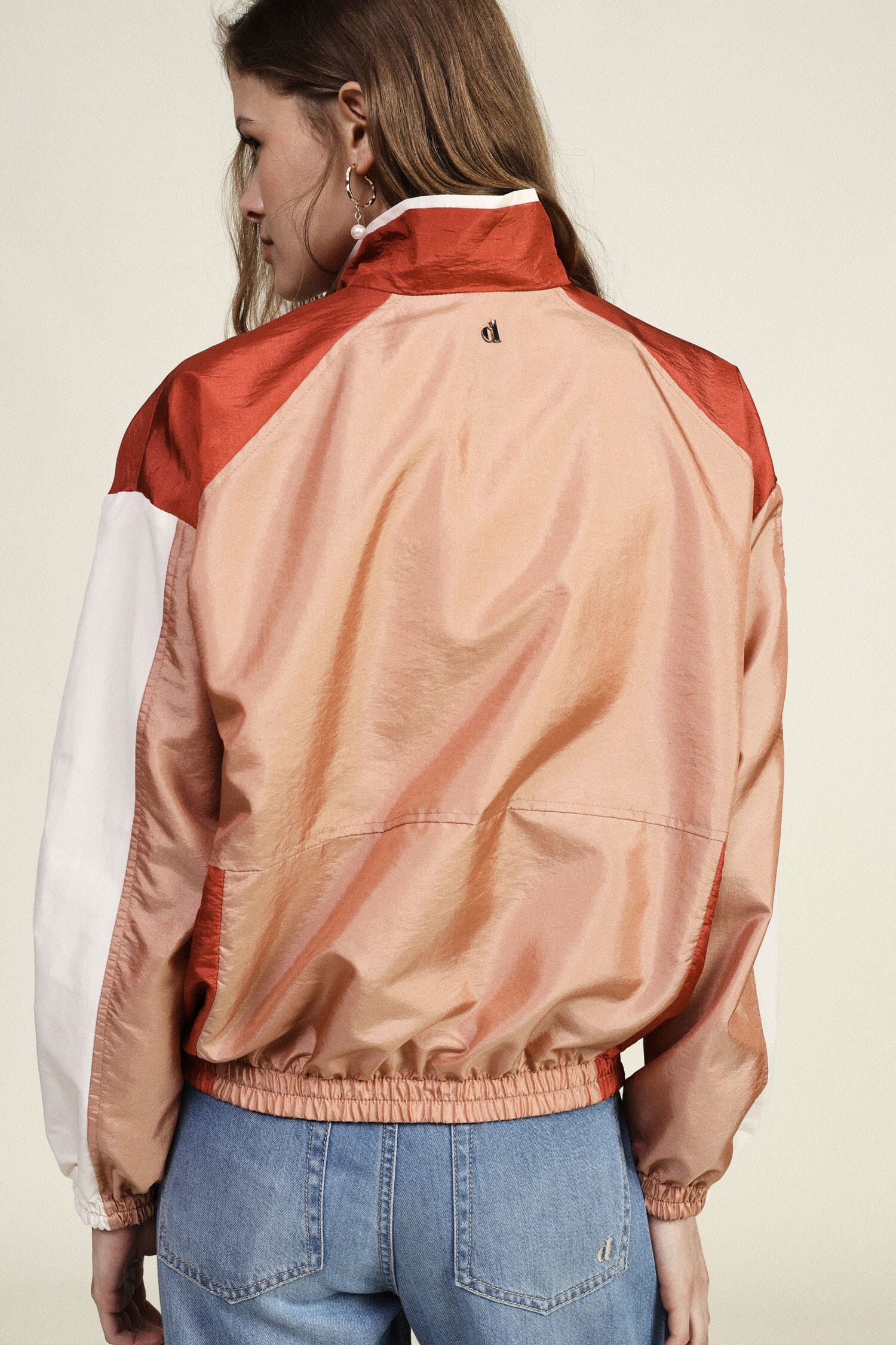 Blouson bombardier avec empiècements contrastés et détails élastiques Dixie