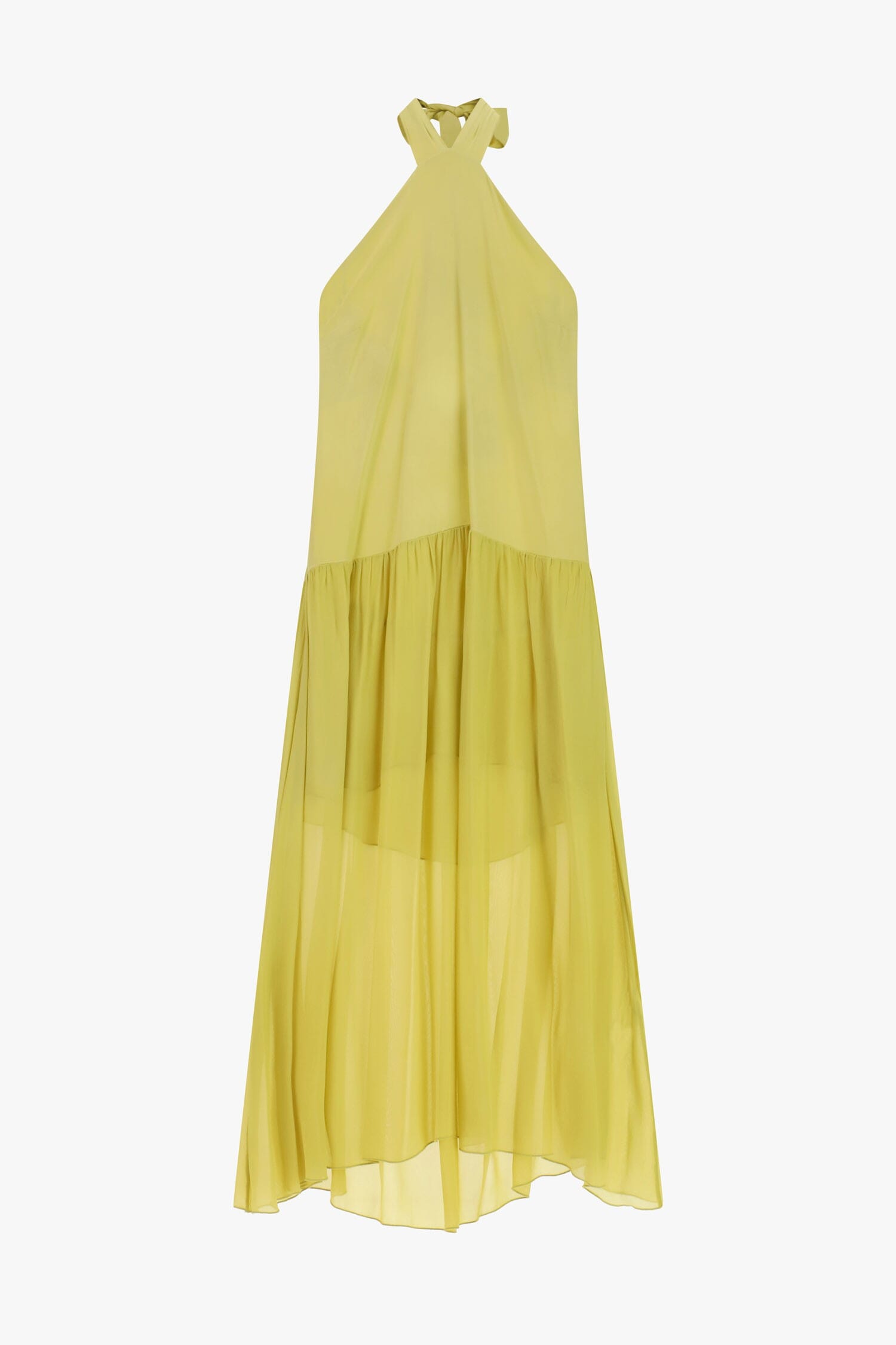 Abito Lungo Con Scollo All\X1aamericana E Balza Dixie