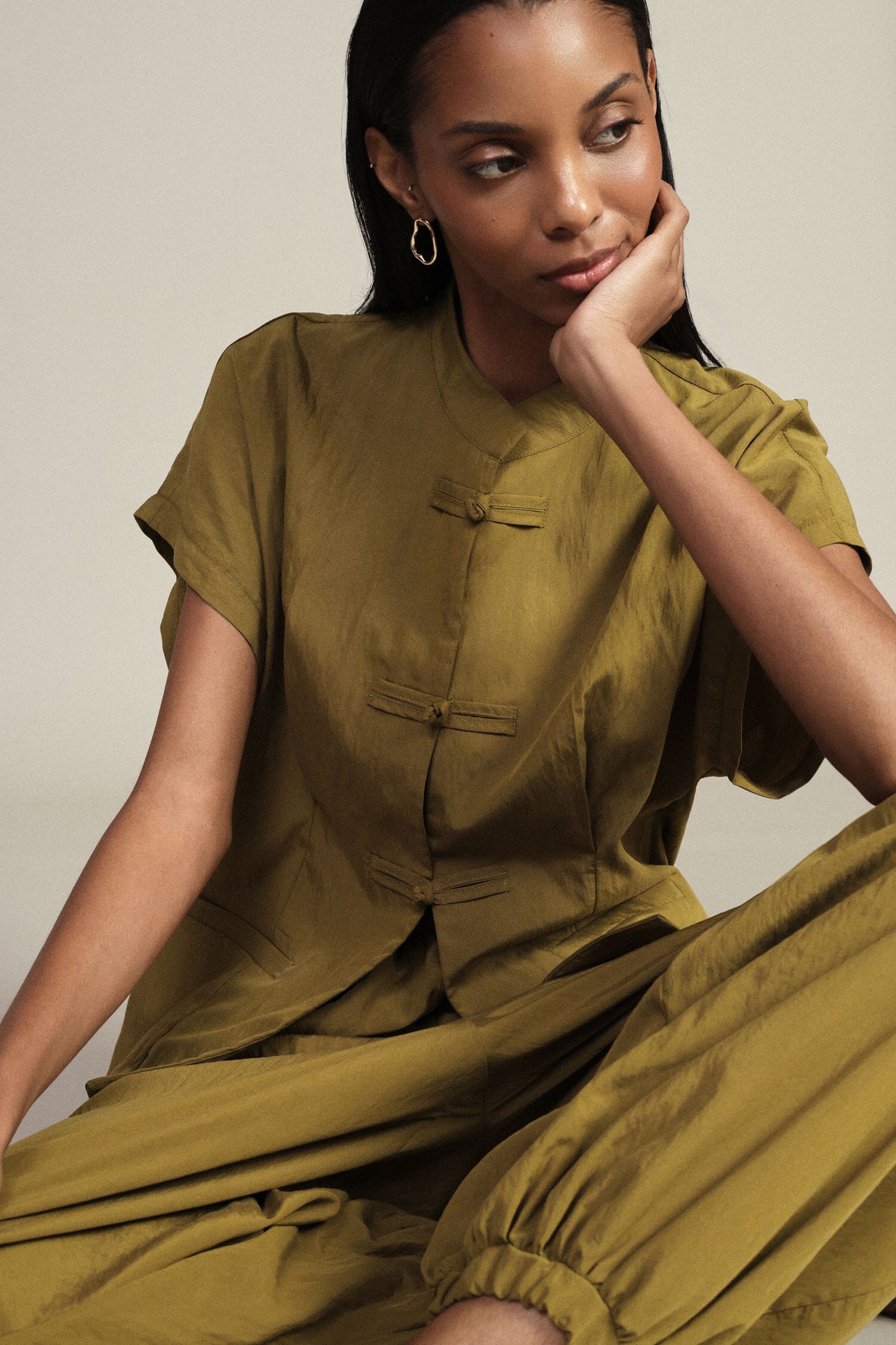 Camicia Corta Con Chiusura A Nodo E Tasche Frontali Dixie