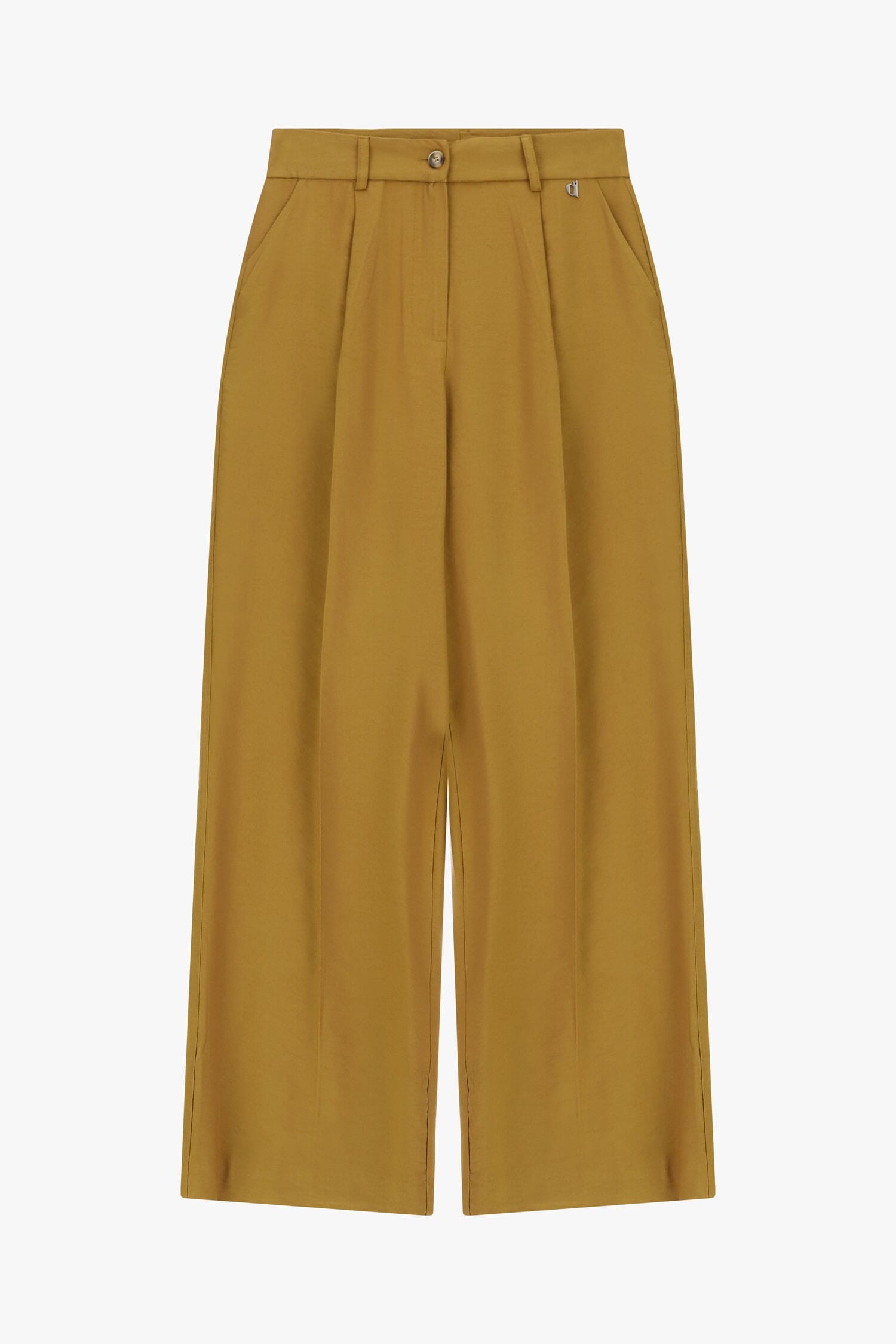 Pantaloni Palazzo A Gamba Ampia Con Pinces Dixie