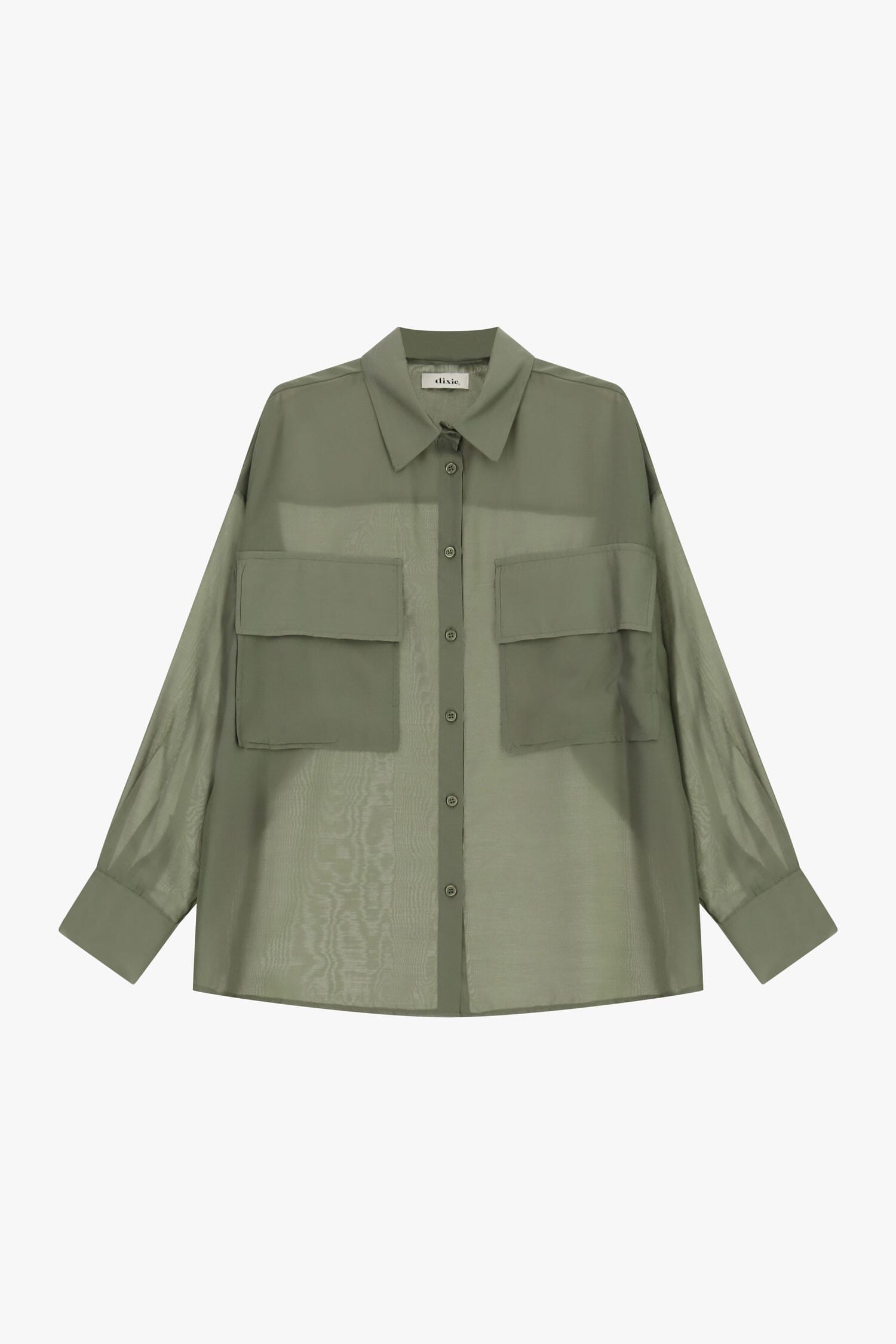 Camicia Trasparente Con Tasche Frontali Oversize Dixie