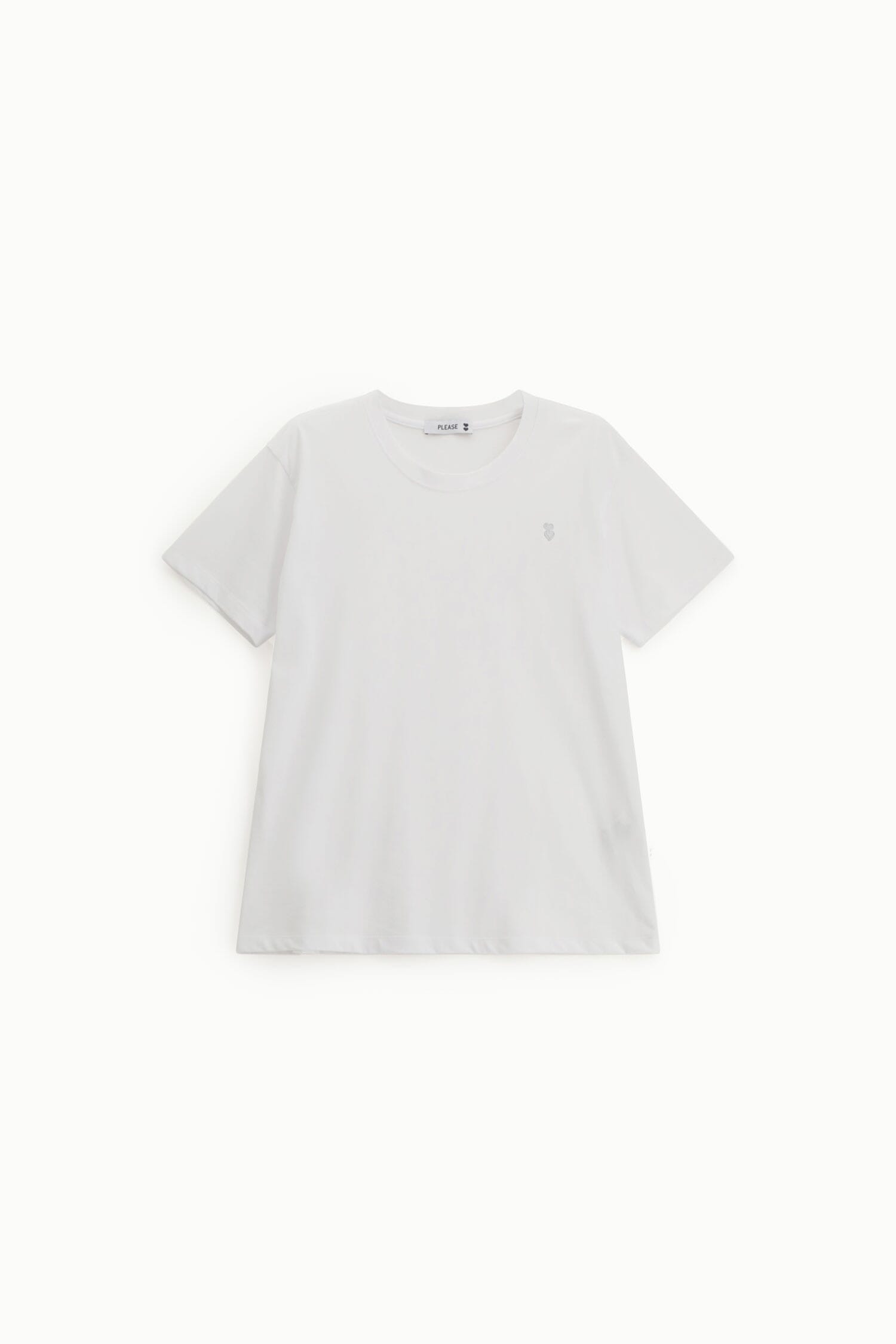 T-Shirt Regular-Fit Girocollo Logo Ricamato Please