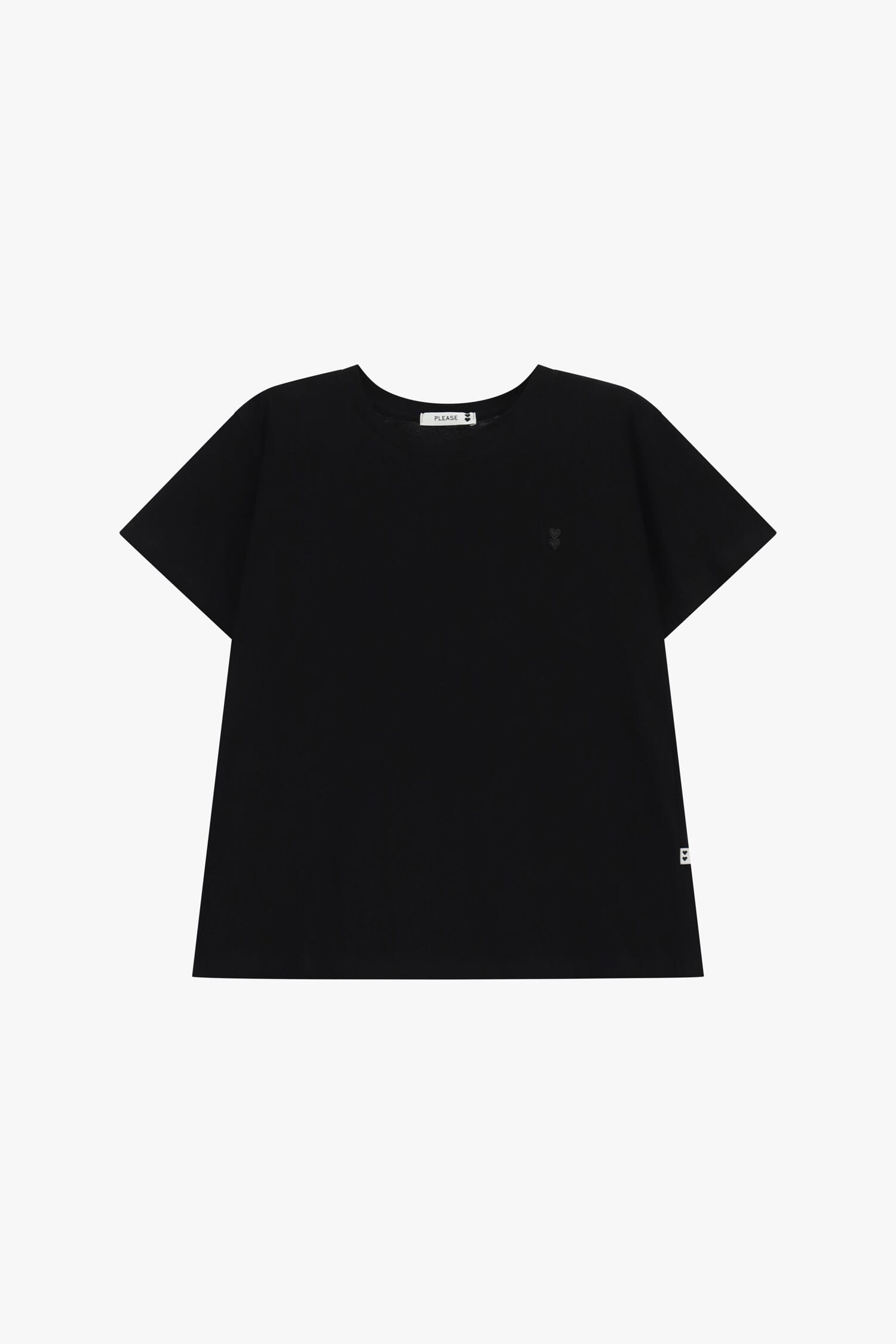 T-Shirt Regular-Fit Girocollo Logo Ricamato Please