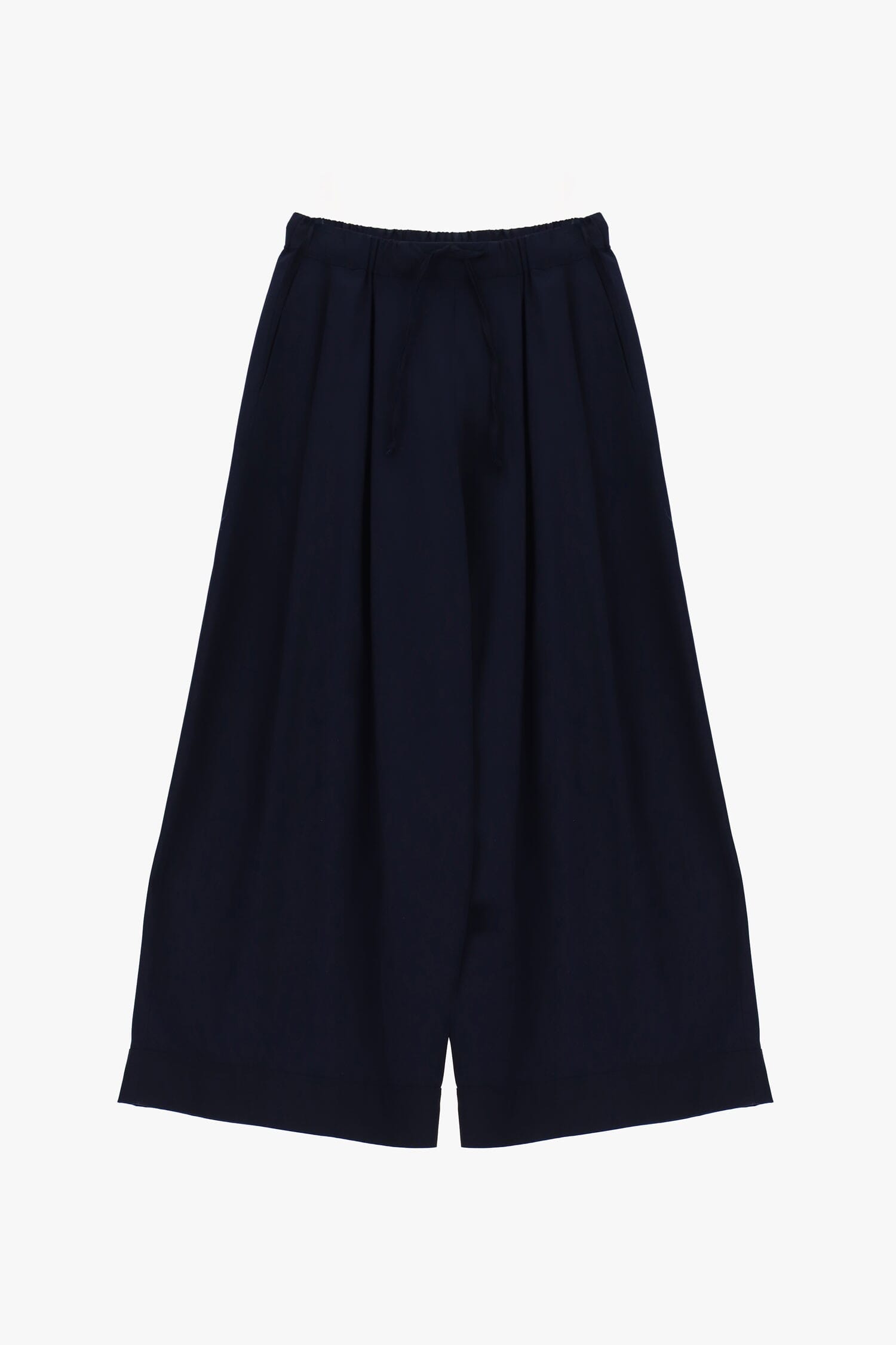 Pantaloni Palazzo Cropped Con Vita Elasticizzata Please