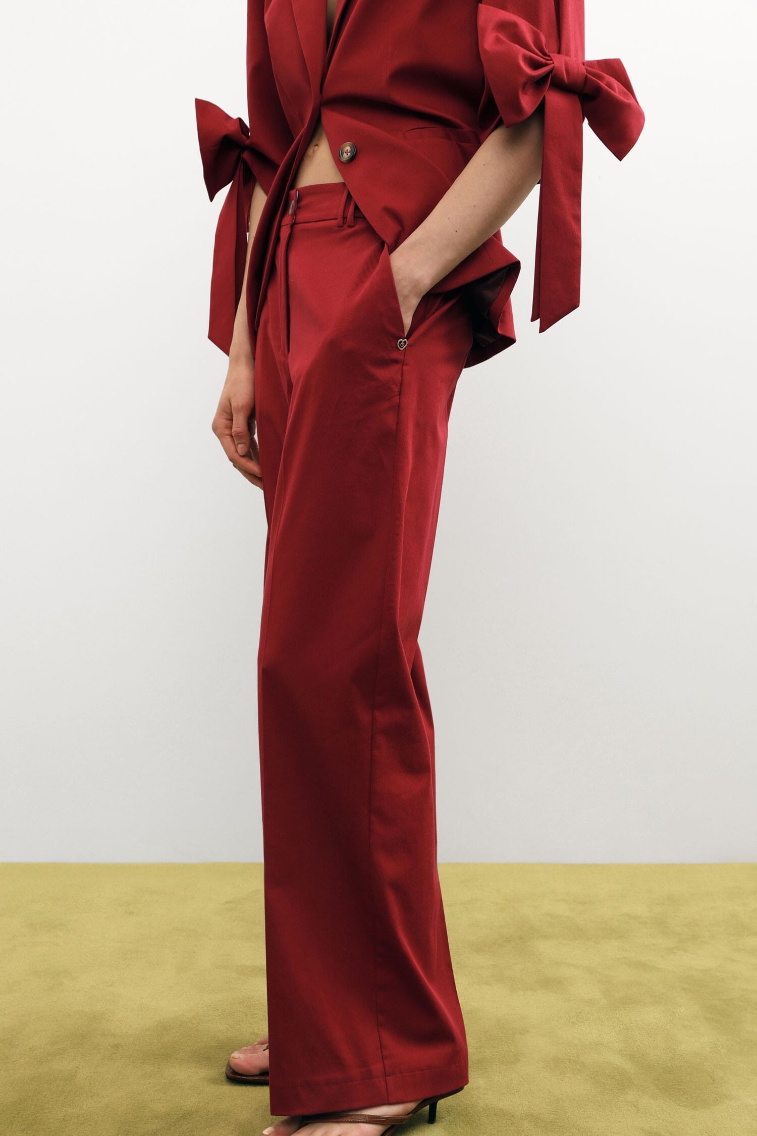 Trousers Palazzo Vita Media Con Tasche Please