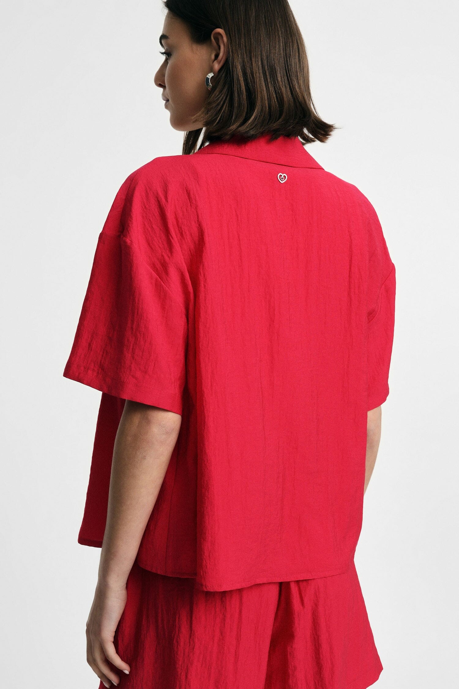 Short Boxy Shirt With Chest Pocket Please