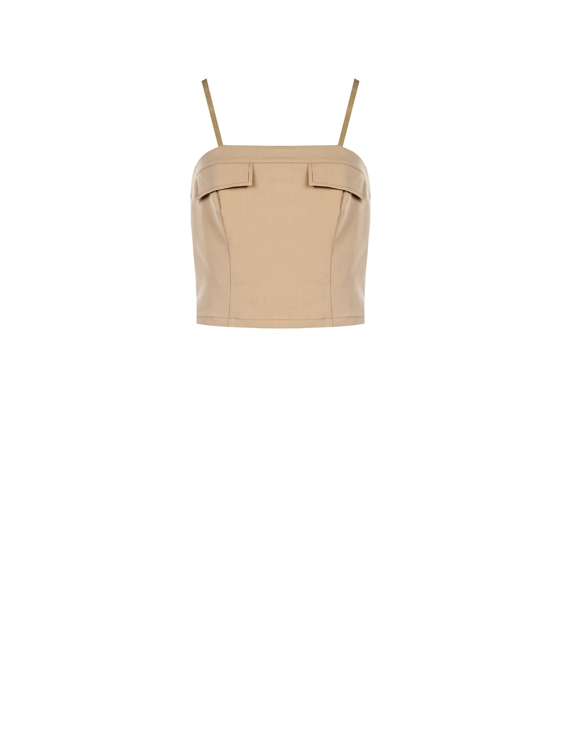 Crop Top Bustier Con Elastico Dietro Rinascimento