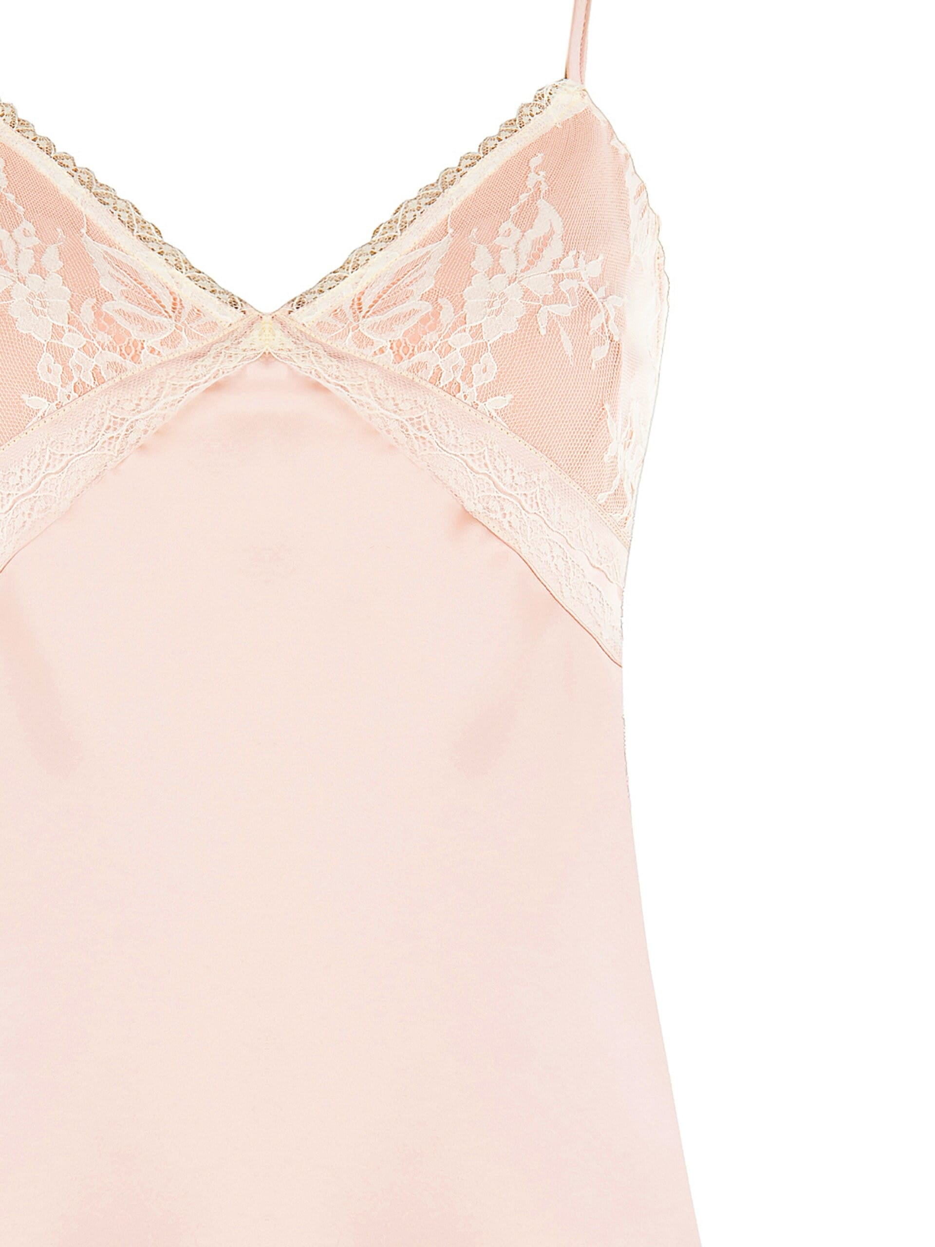 Pleated Satin Top With Lace Inserts Rinascimento