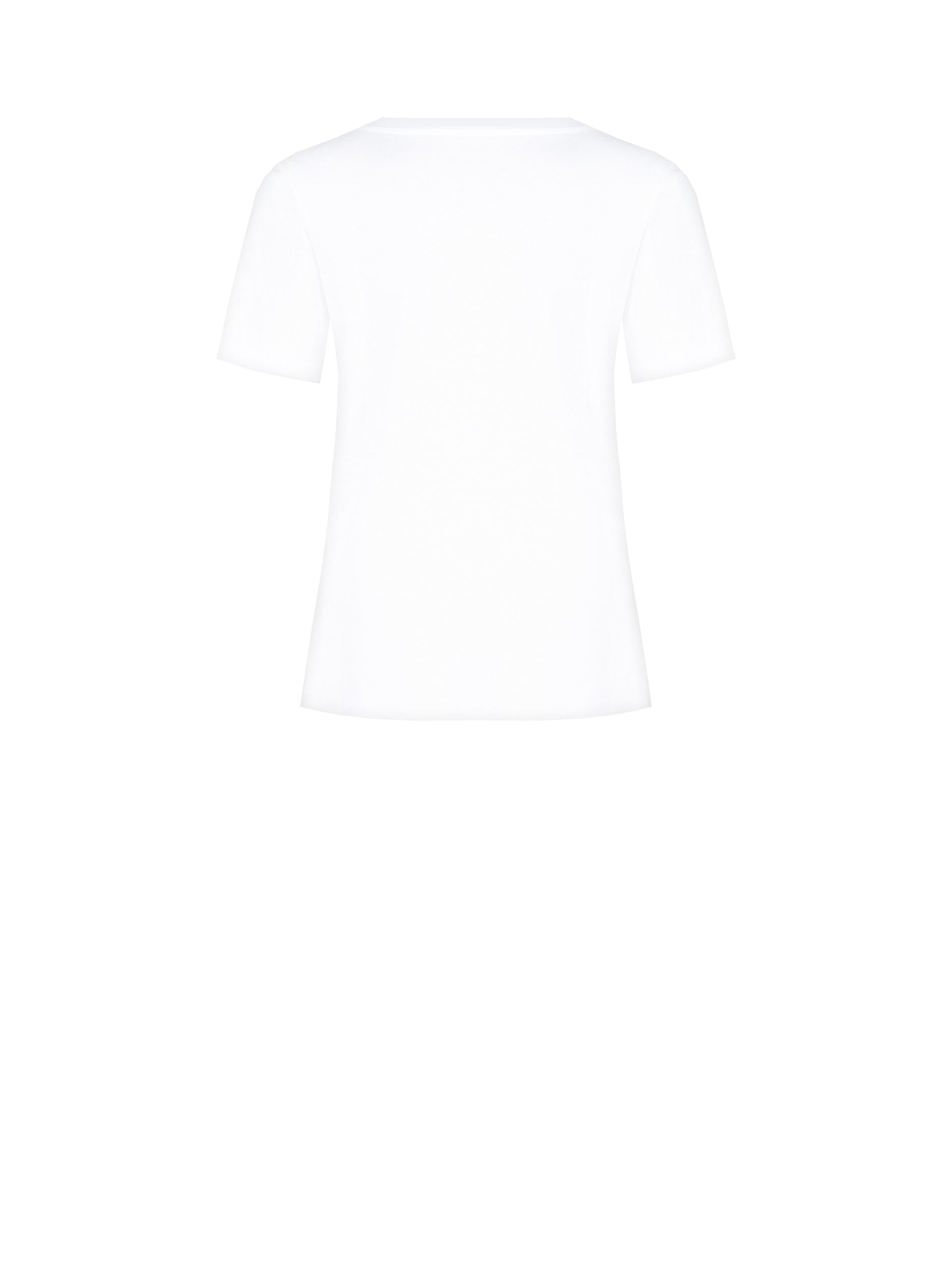 Regular Cotton T-Shirt with Tennis Bear Print and Rhinestone Rinascimento