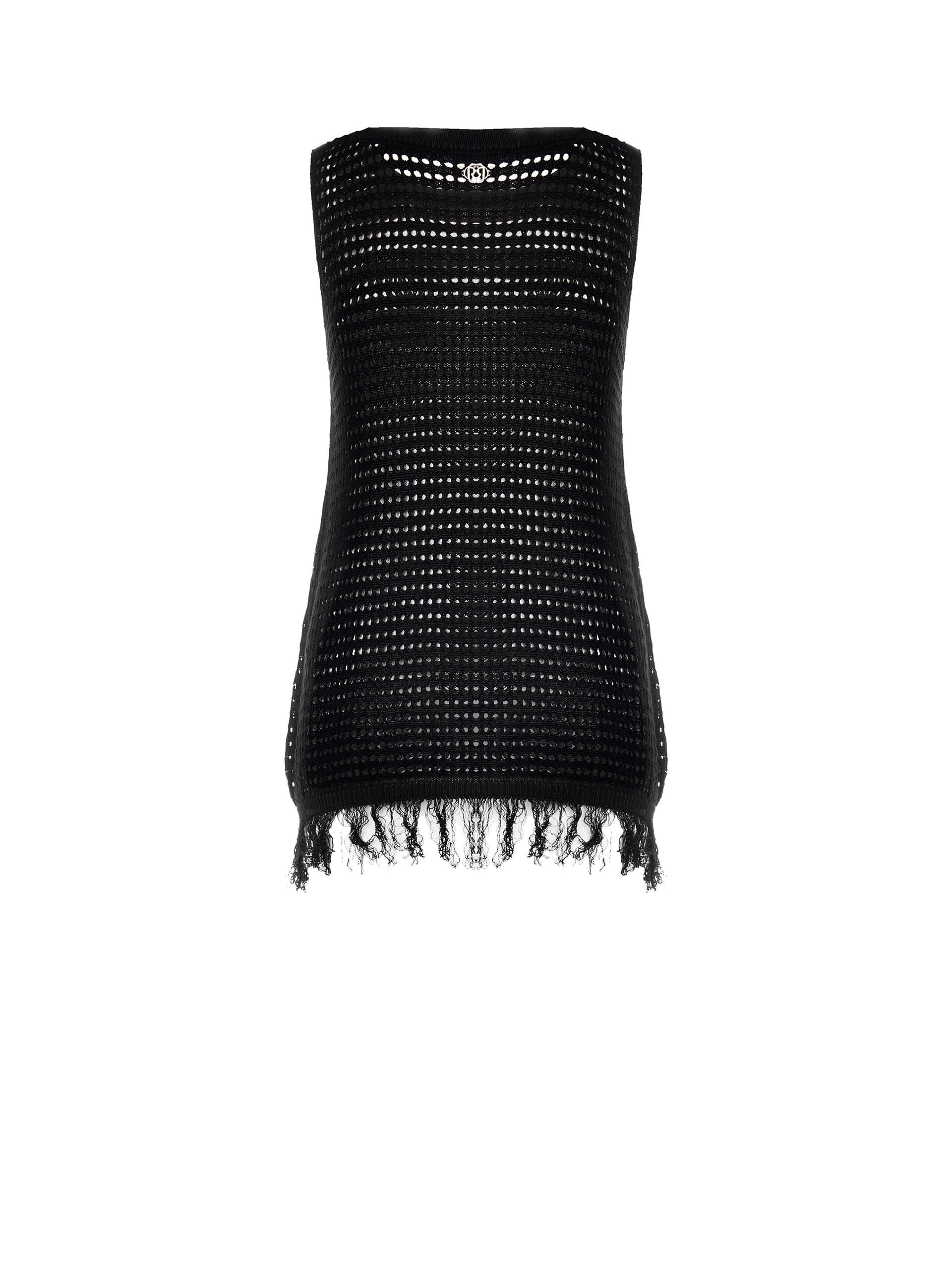 Rinascimento Long Perforated Top with Tassels
