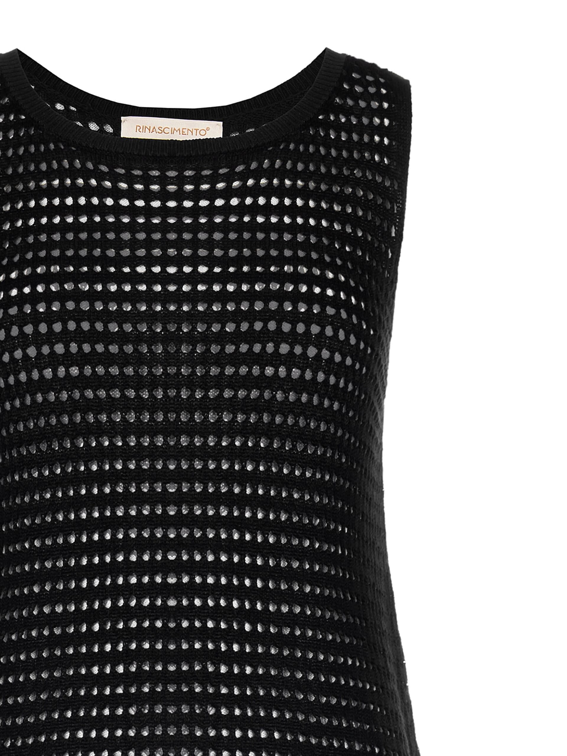 Rinascimento Long Perforated Top with Tassels