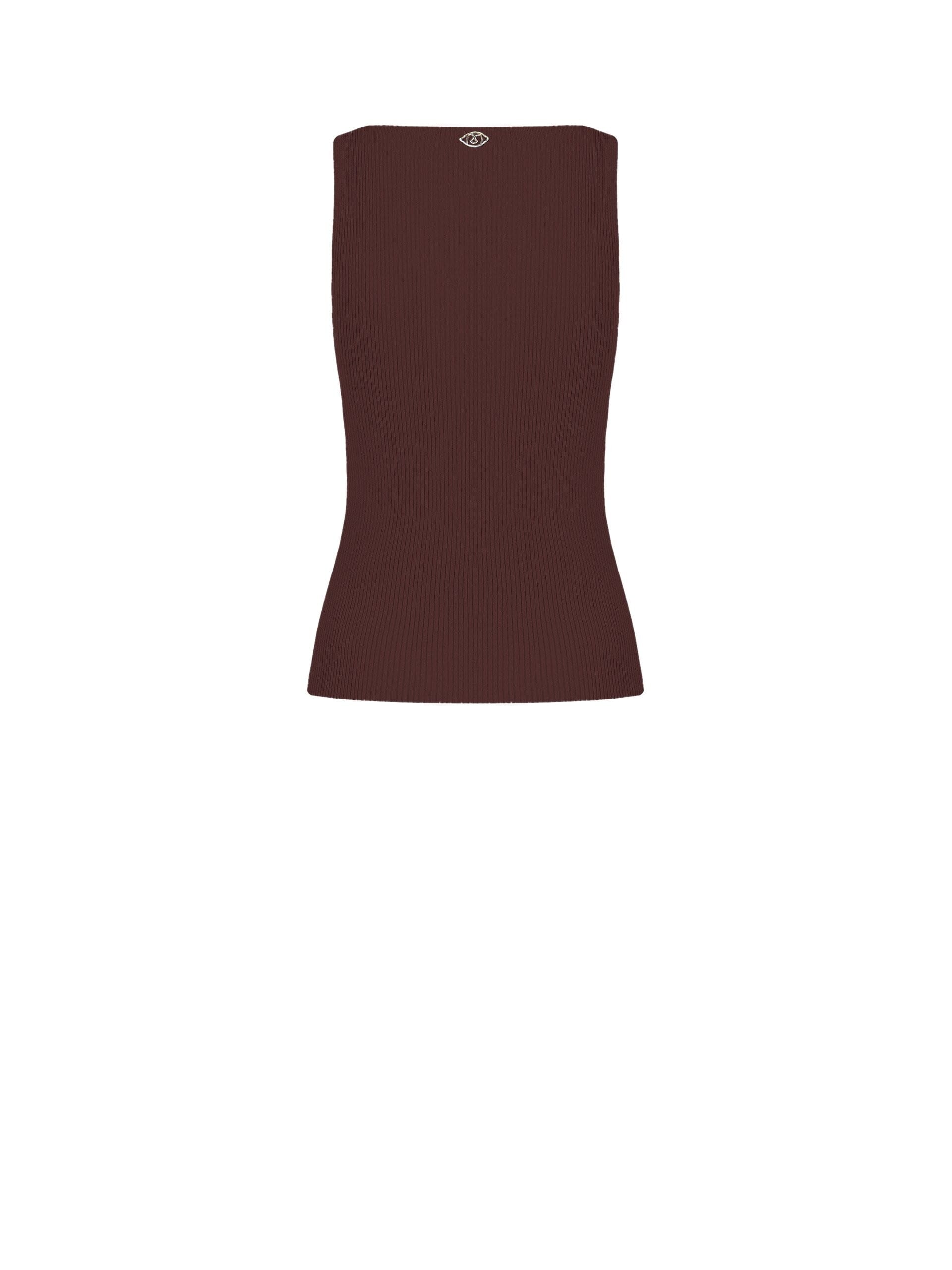 Rinascimento Ribbed Knitted Top with Lurex