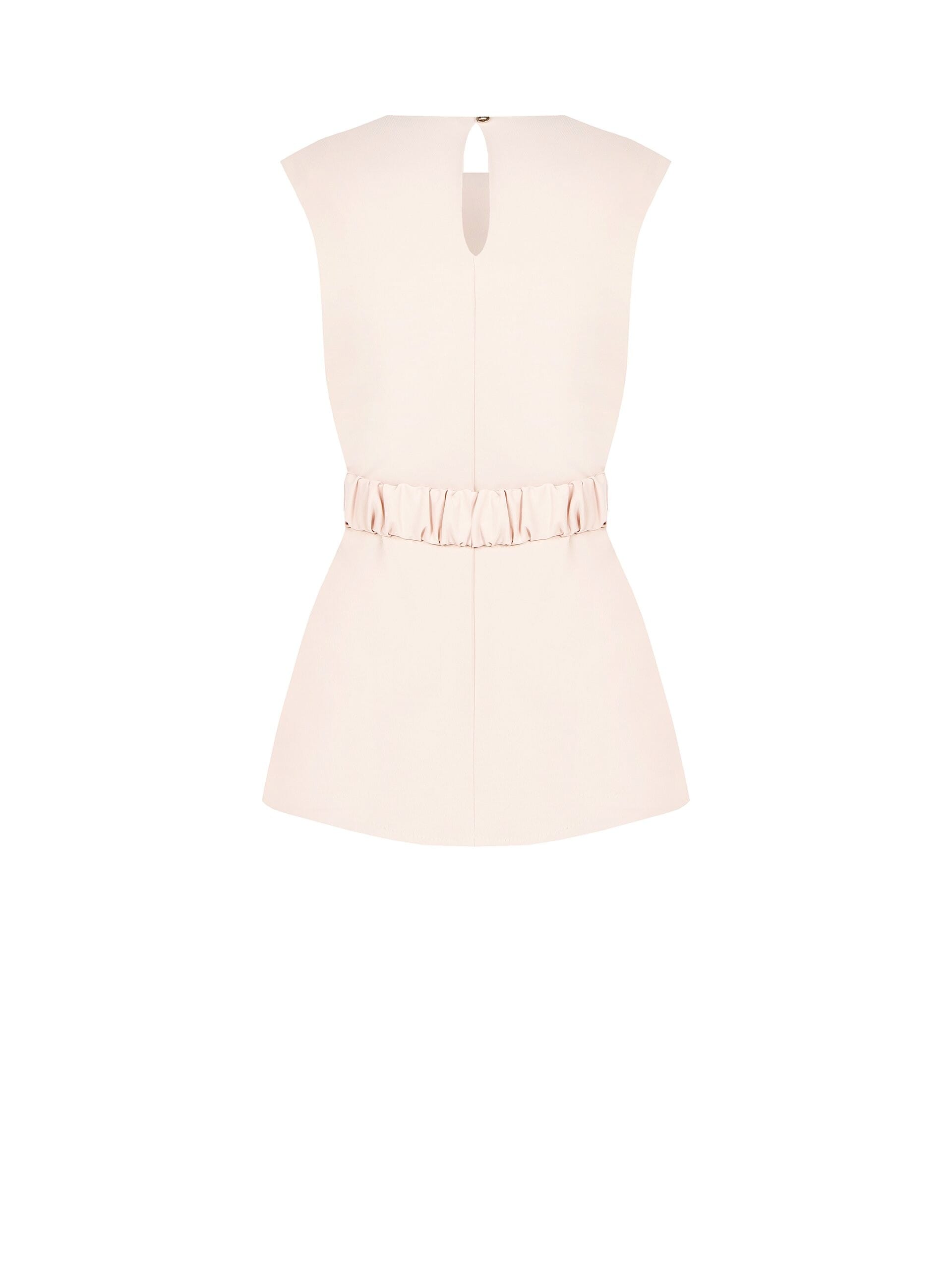 Fluid Fabric Long Top With Elasticated Belt And Matching Straps Rinascimento