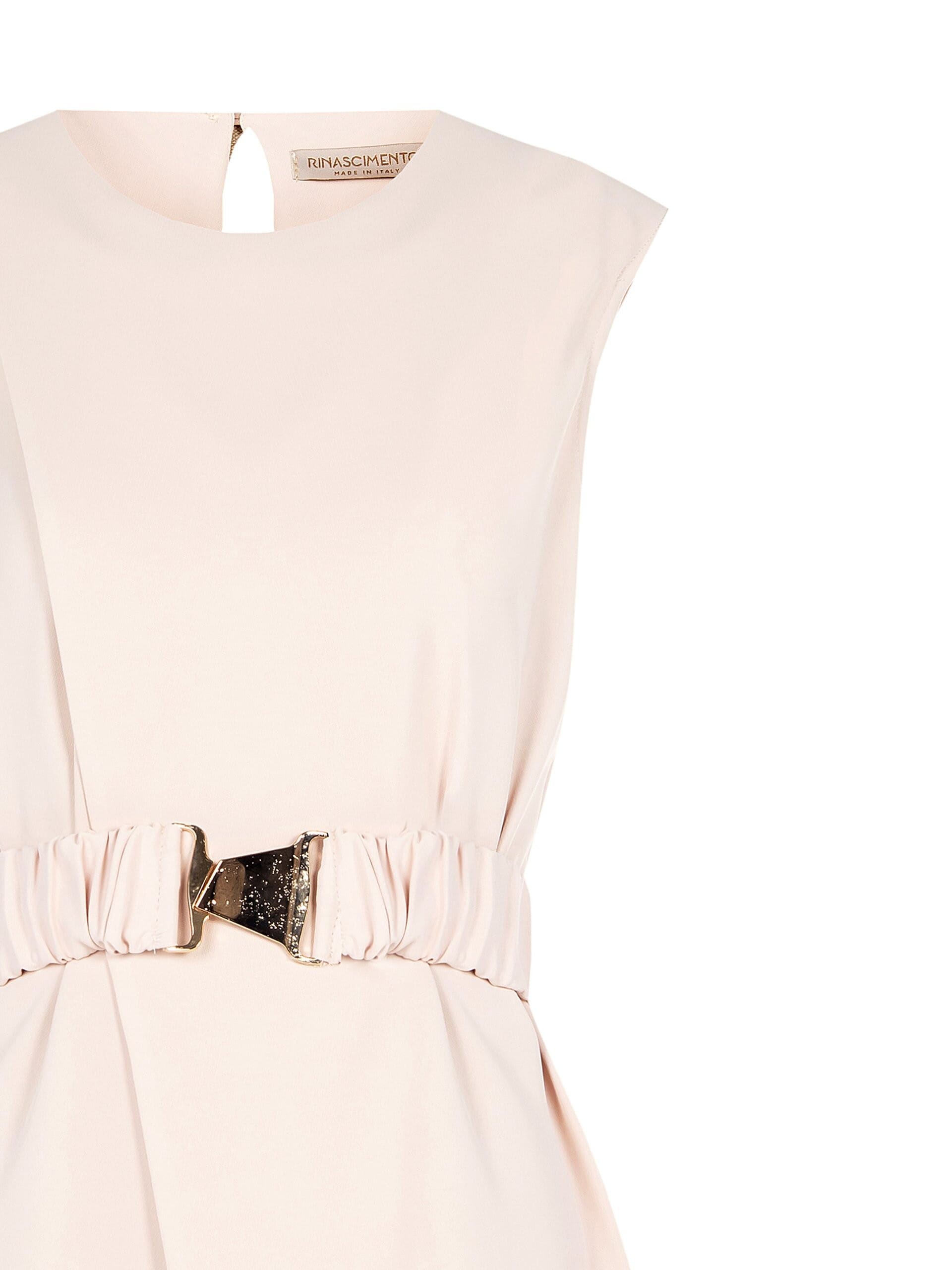 Fluid Fabric Long Top With Elasticated Belt And Matching Straps Rinascimento