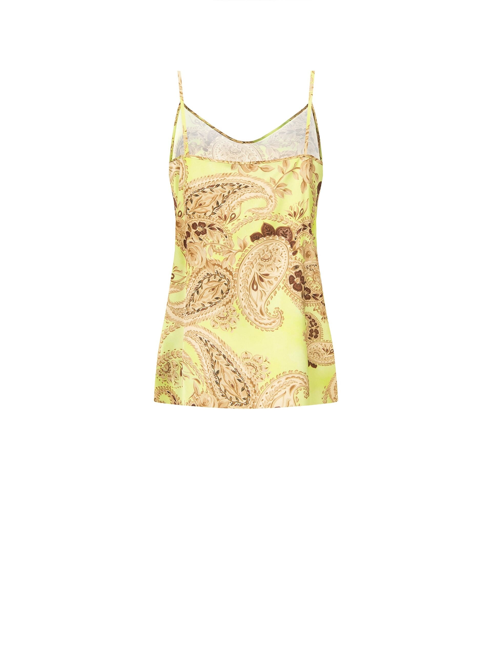 Fluid Printed Satin Rinascimento Top