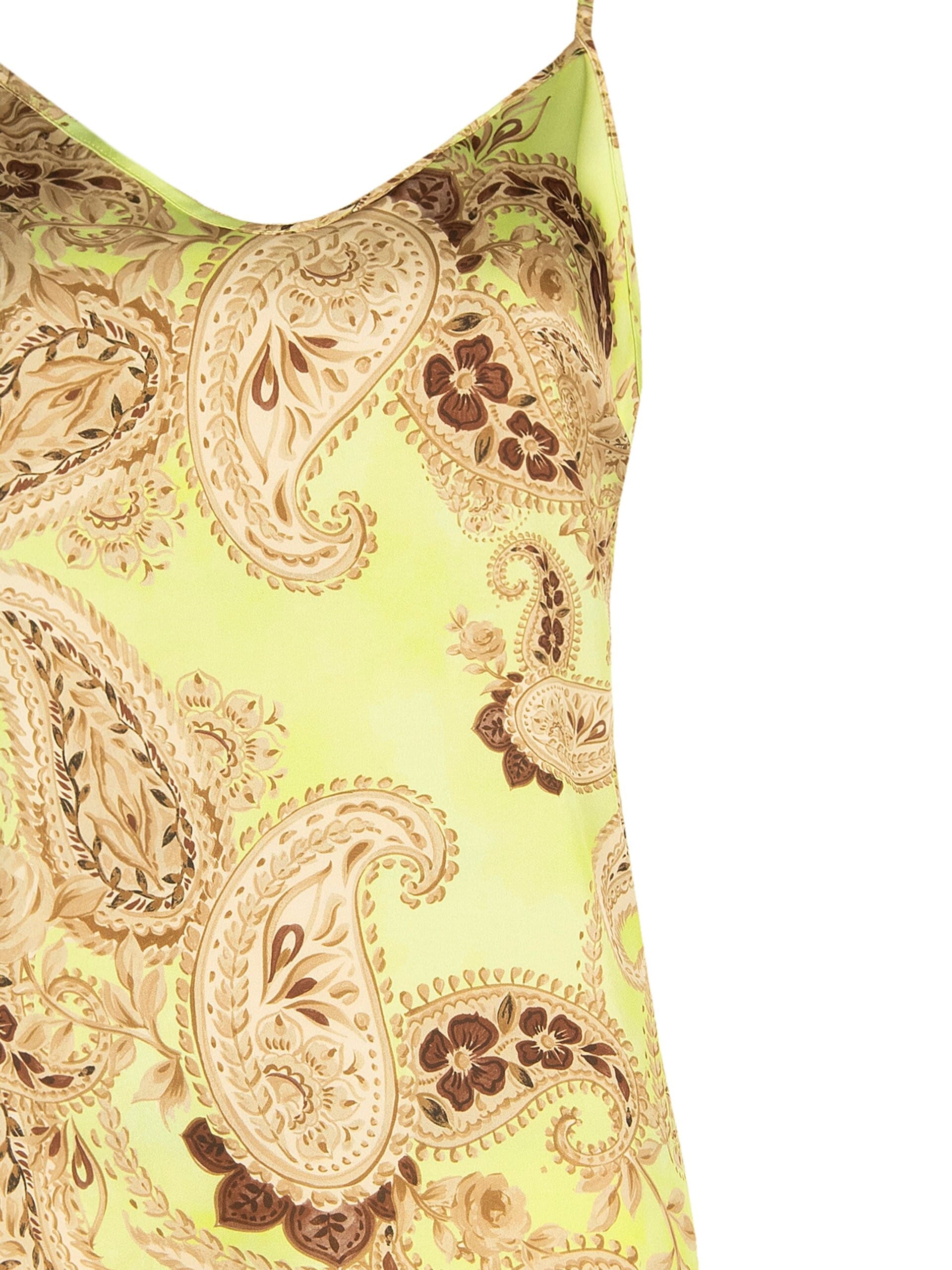 Fluid Printed Satin Rinascimento Top