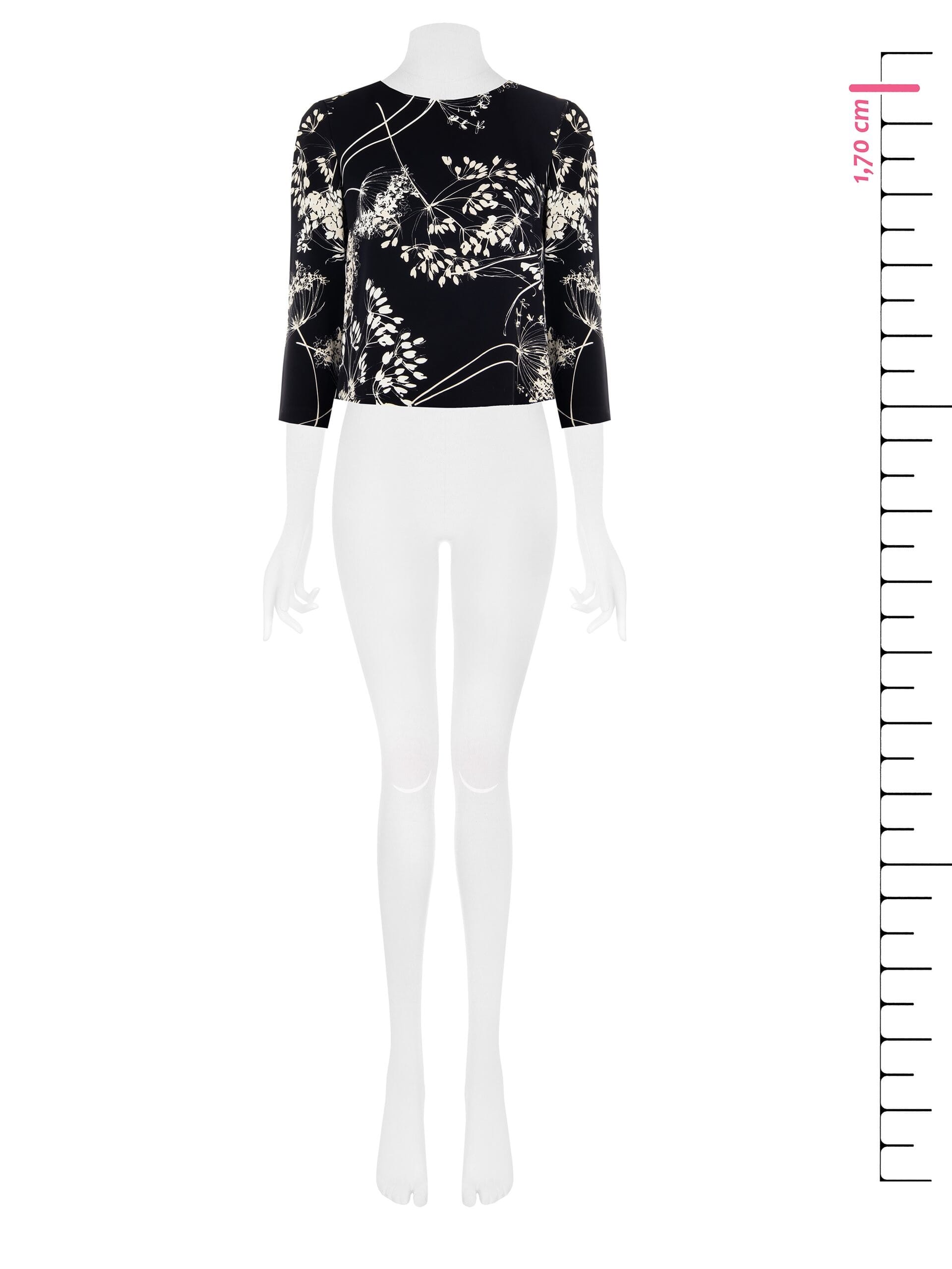 Rinascimento Printed Fluid Fabric Blouse