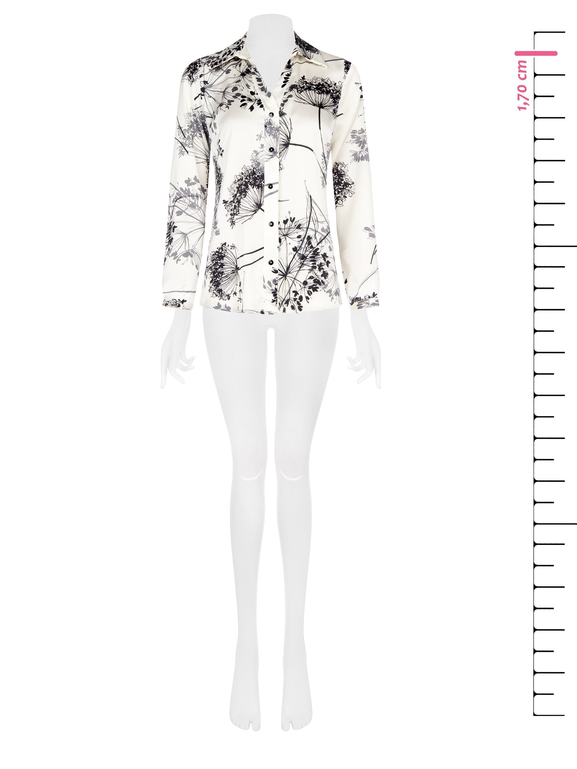 Rinascimento Printed Satin Loose Fit Shirt