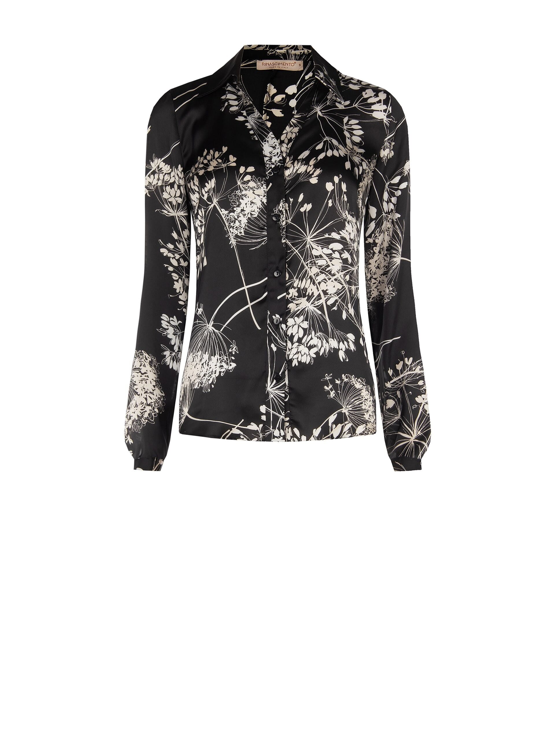 Rinascimento Printed Satin Loose Fit Shirt