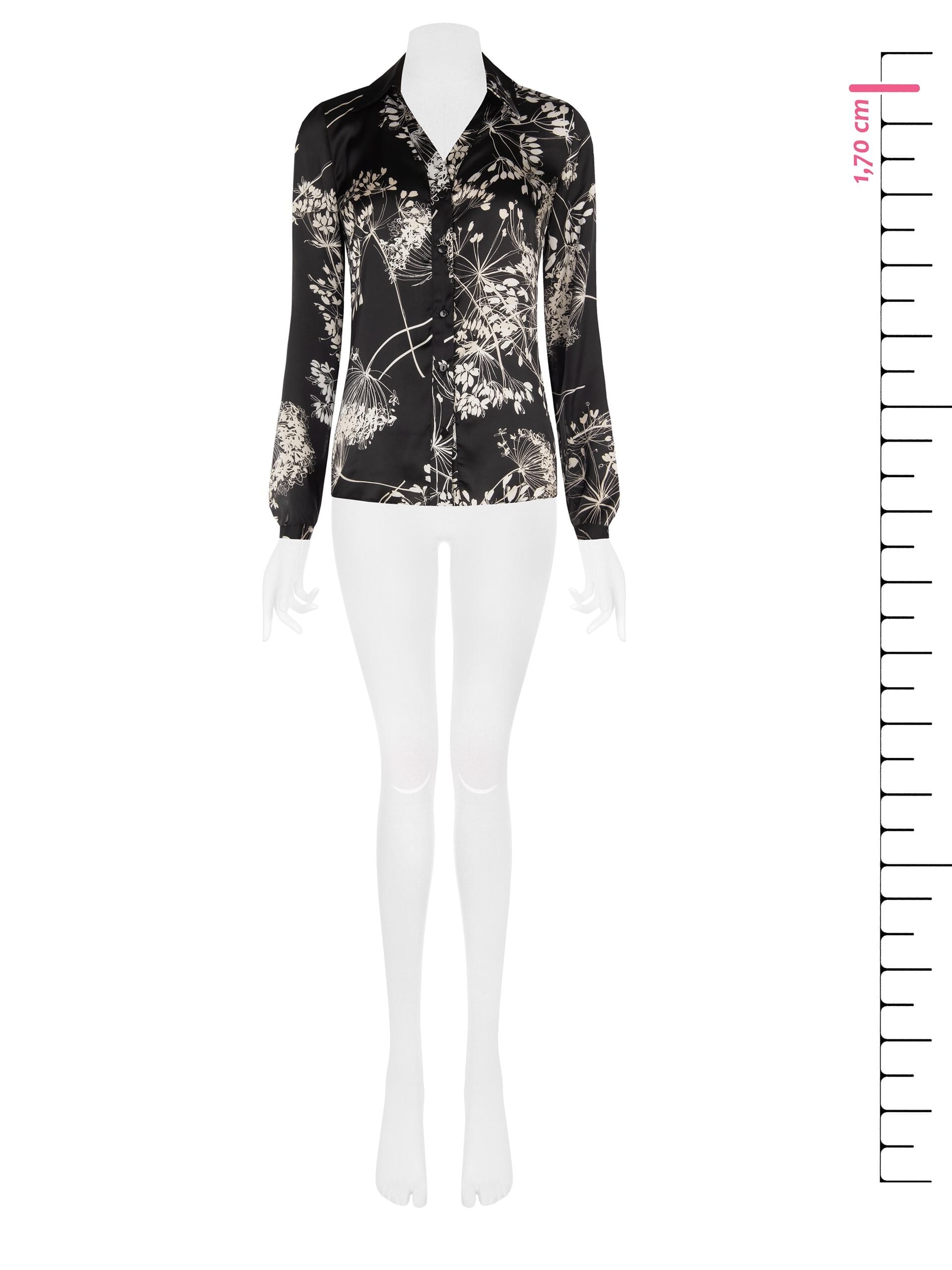 Rinascimento Printed Satin Loose Fit Shirt