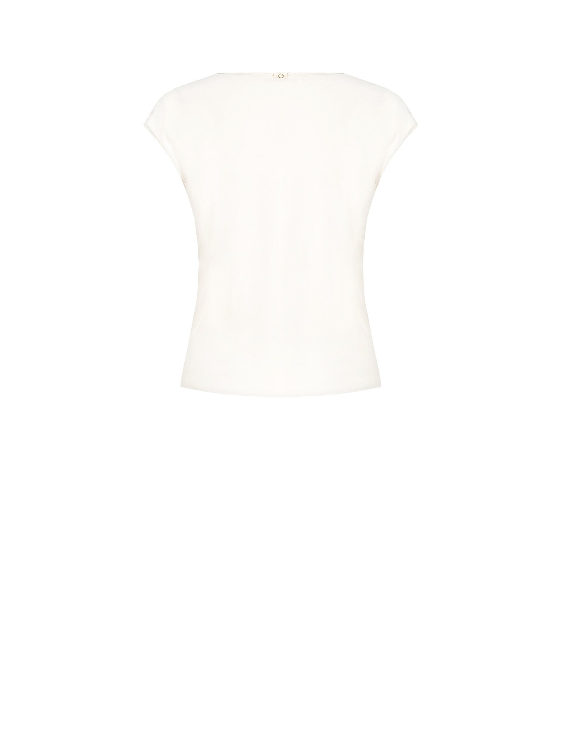 Fluid Satin V-neck Blouse Rinascimento