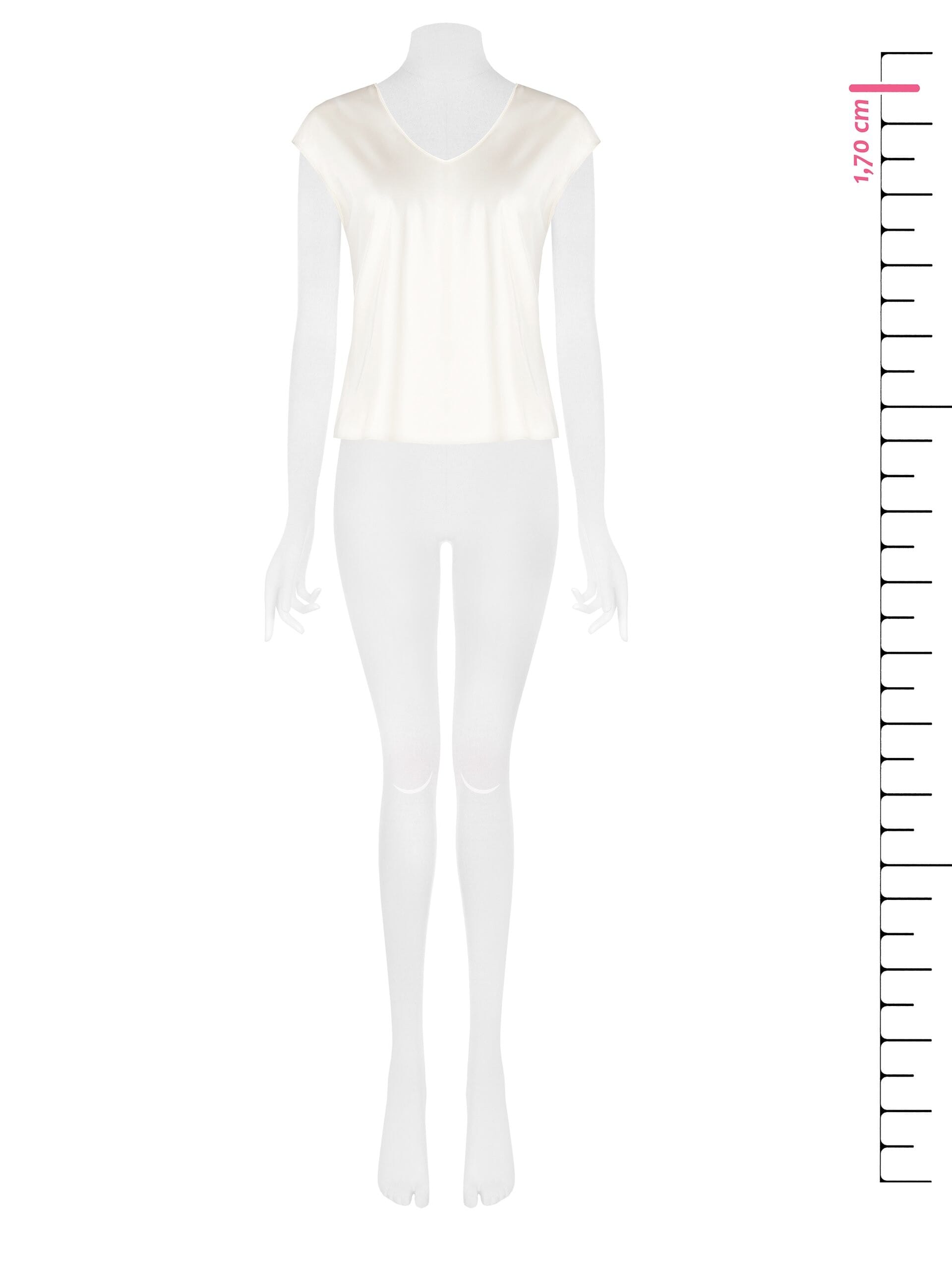 Fluid Satin V-neck Blouse Rinascimento