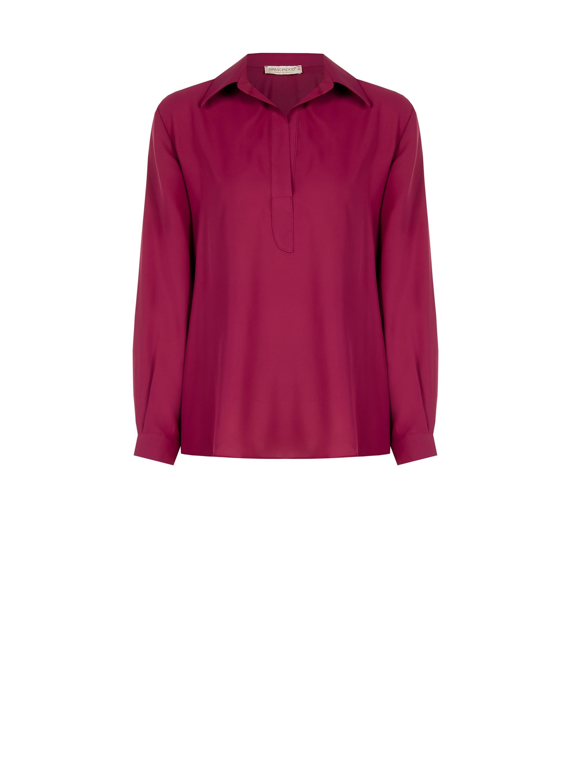 Fluid Georgette Shirt Without Buttons Rinascimento