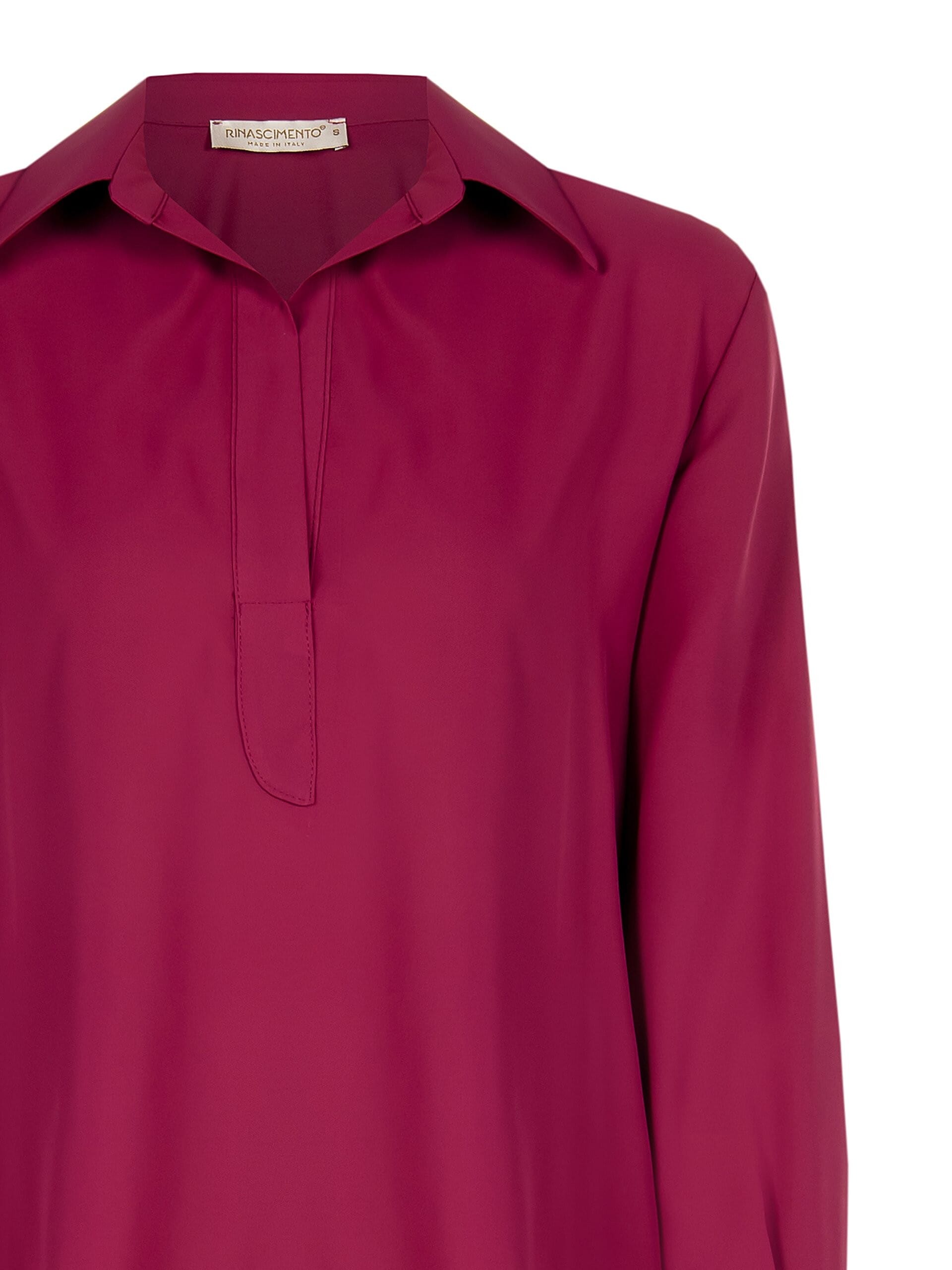 Fluid Georgette Shirt Without Buttons Rinascimento