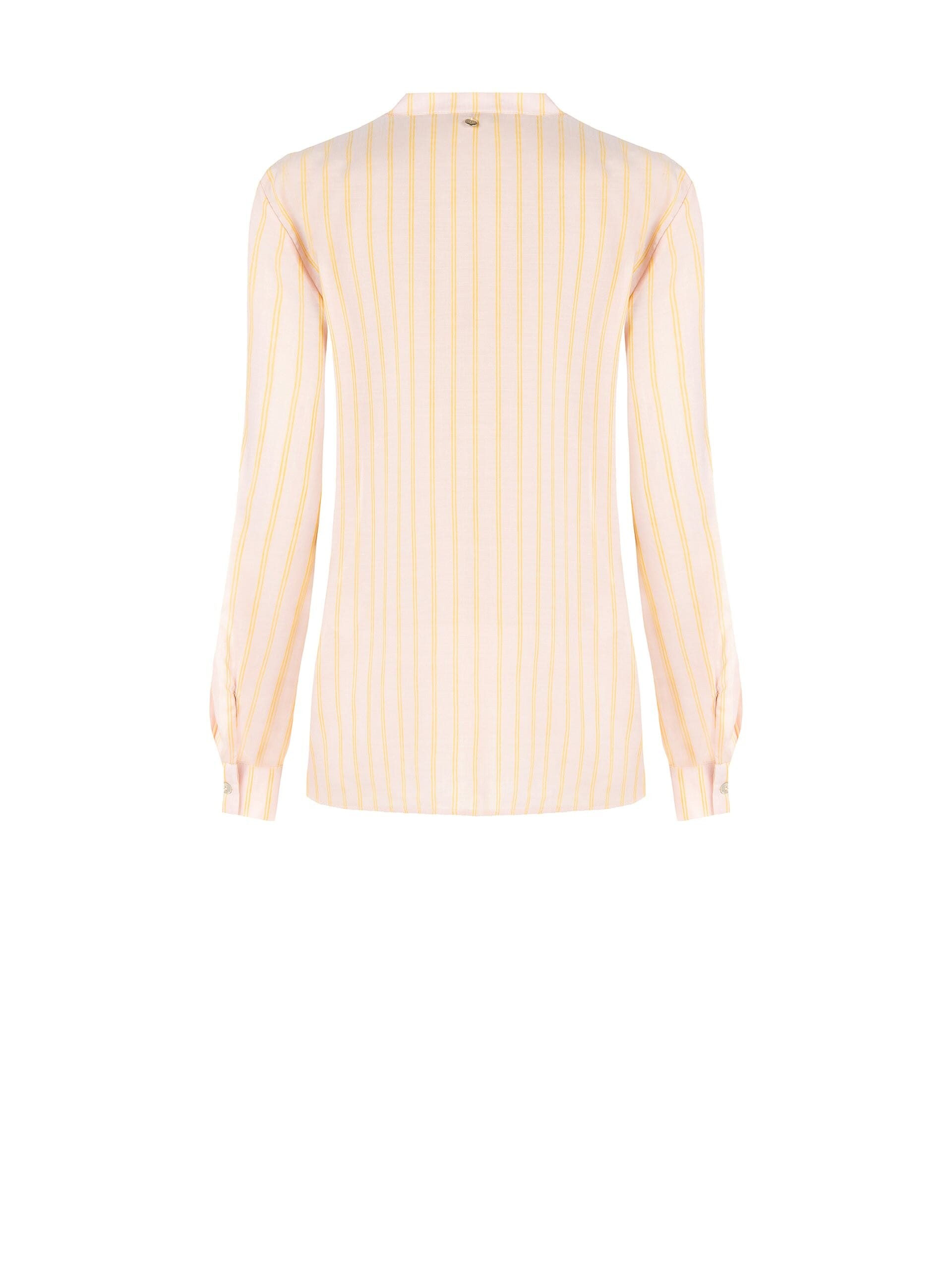 Regular Shirt In Light Fabric With Ruffles Rinascimento