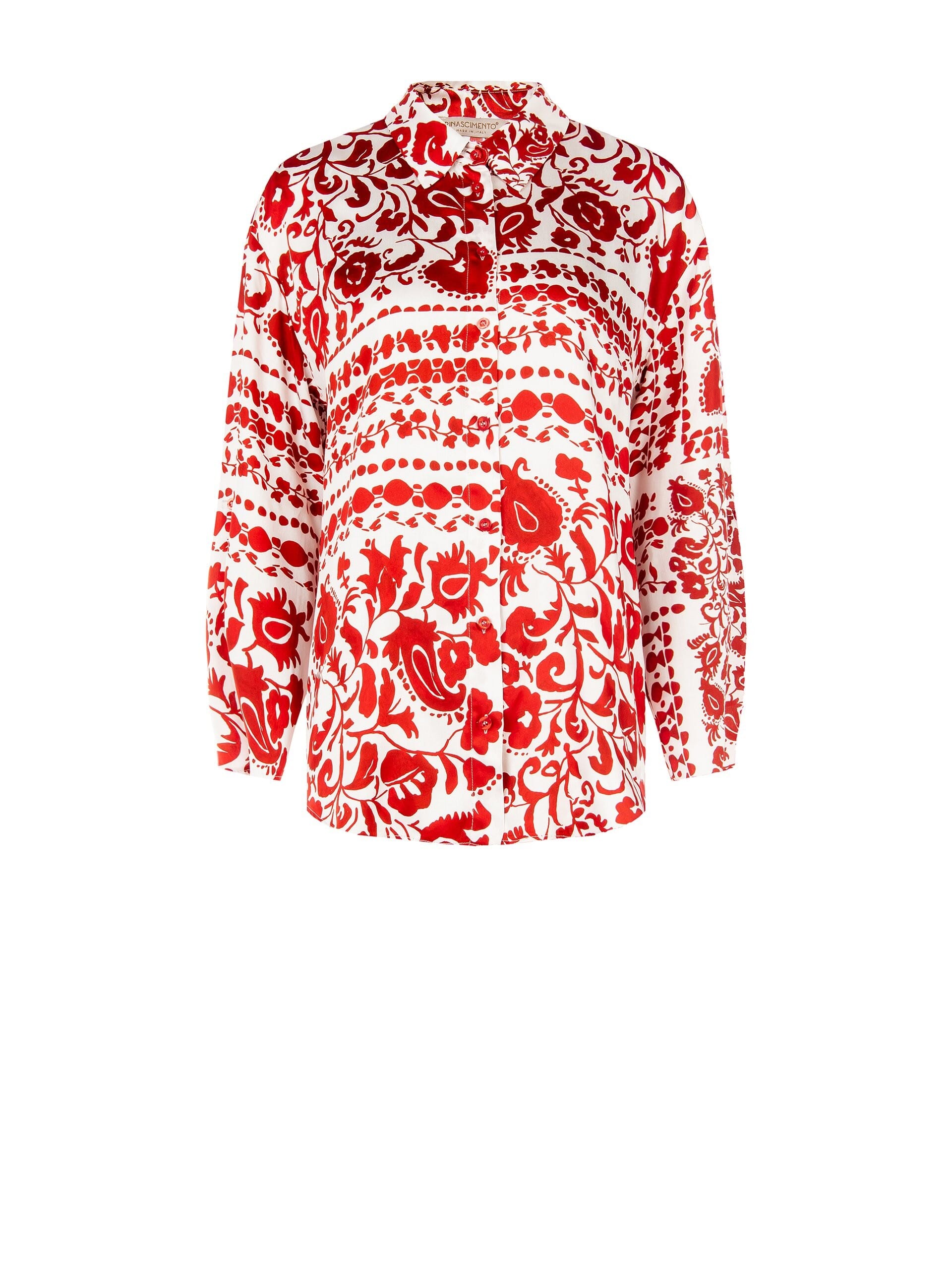 Camicia Oversize In Viscosa Rinascimento