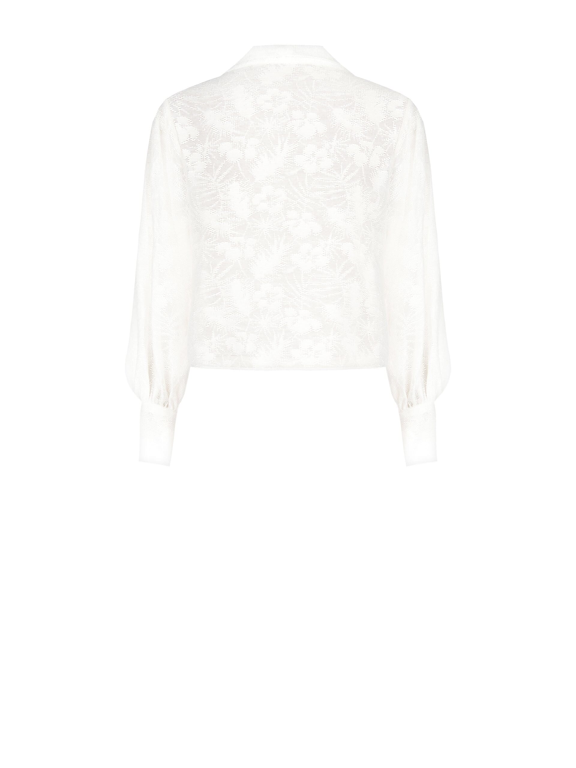 Viscose Blend Wide Blouse Devoré Rinascimento