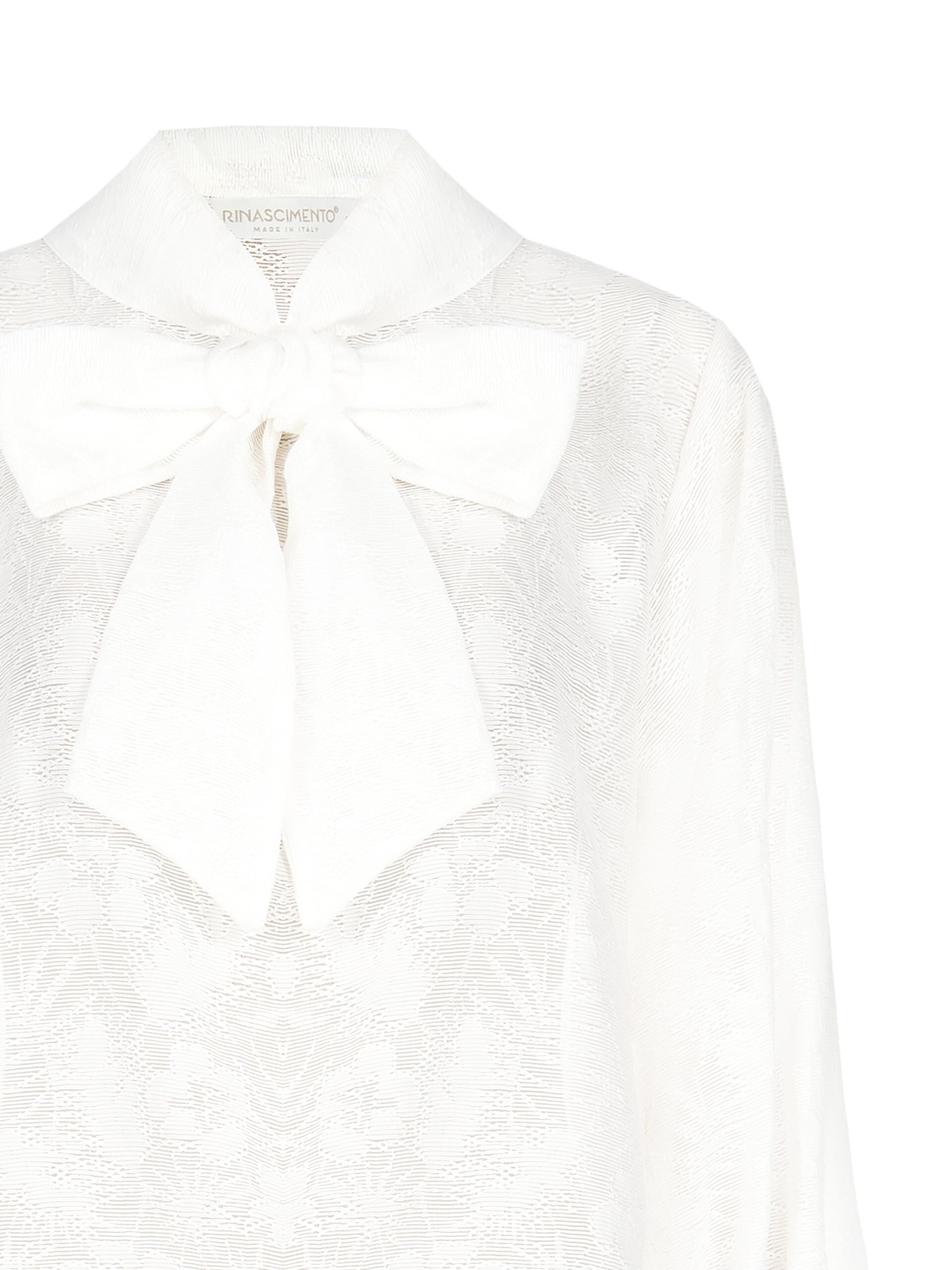 Viscose Blend Wide Blouse Devoré Rinascimento