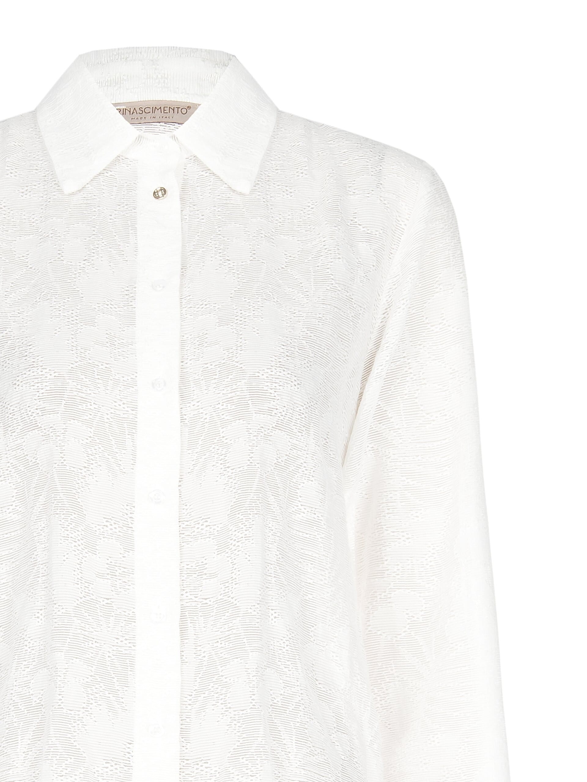 Rinascimento Perforated Viscose Blend Shirt