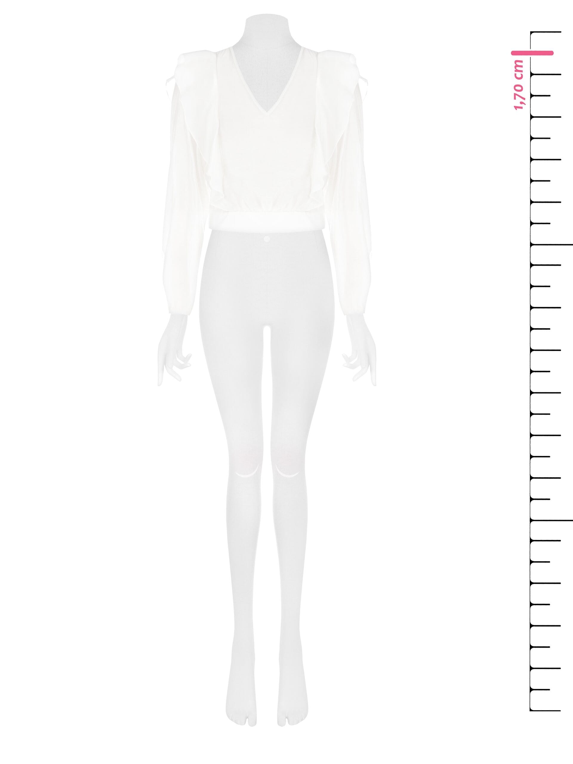 Rinascimento V-neck Ecological Fibre Balloon Blouse