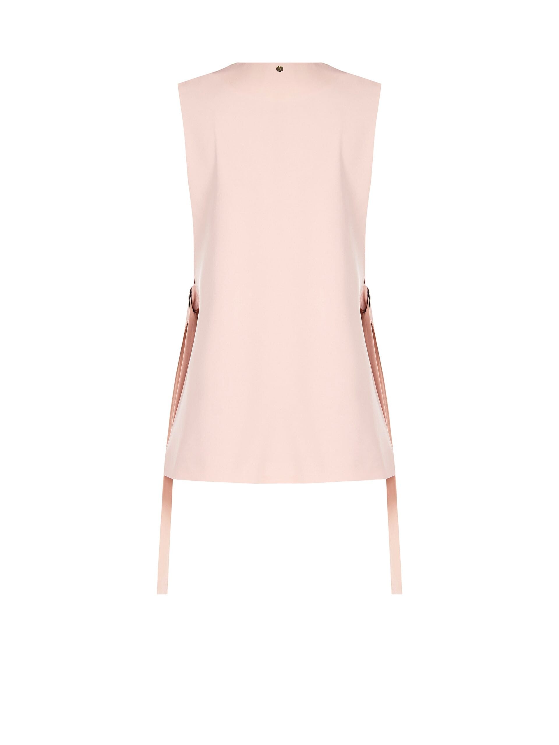 Long Cut Waistcoat With Slits And Belts On Sides Rinascimento