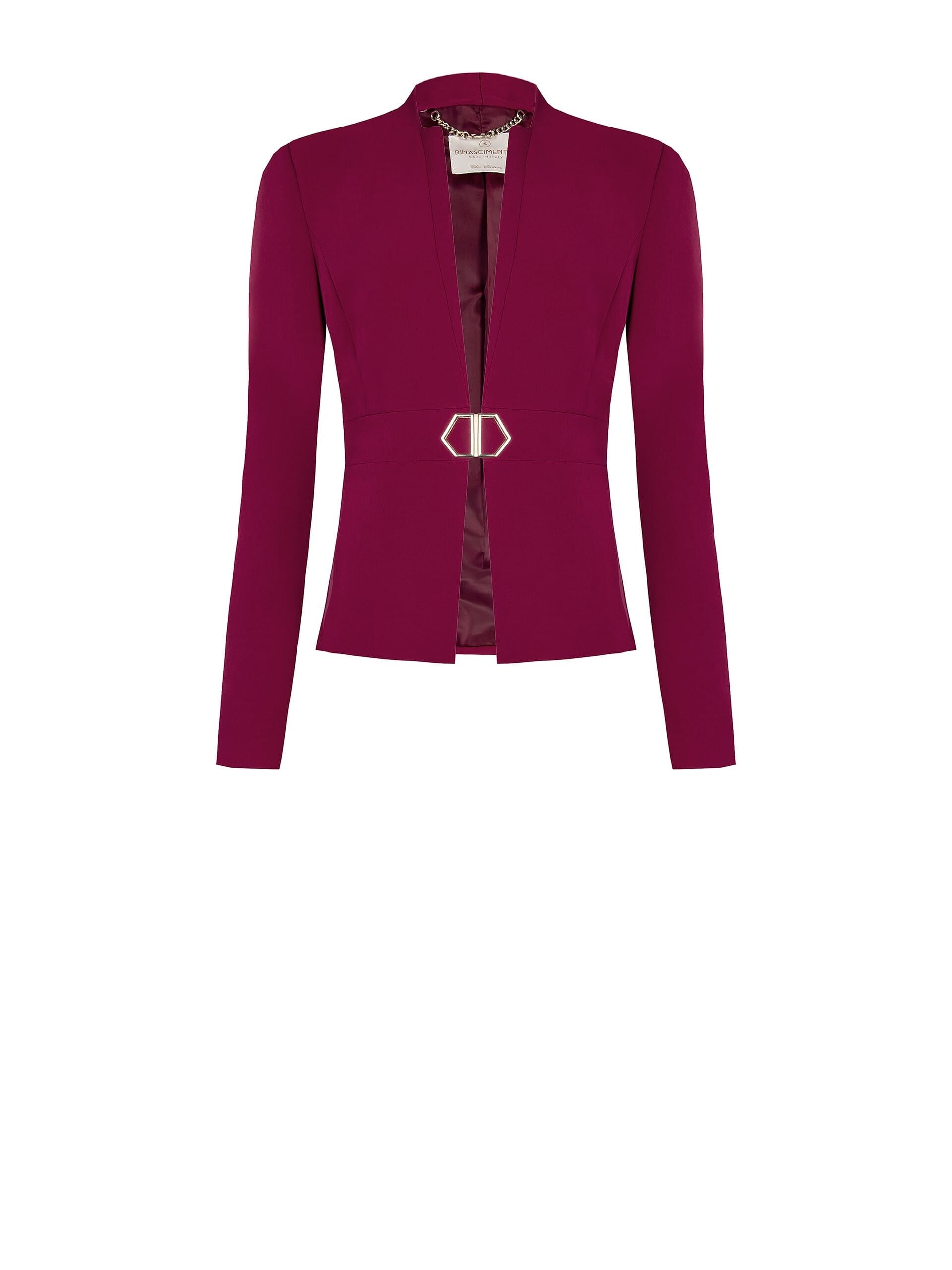 Technical fabric jacket with buckle Rinascimento