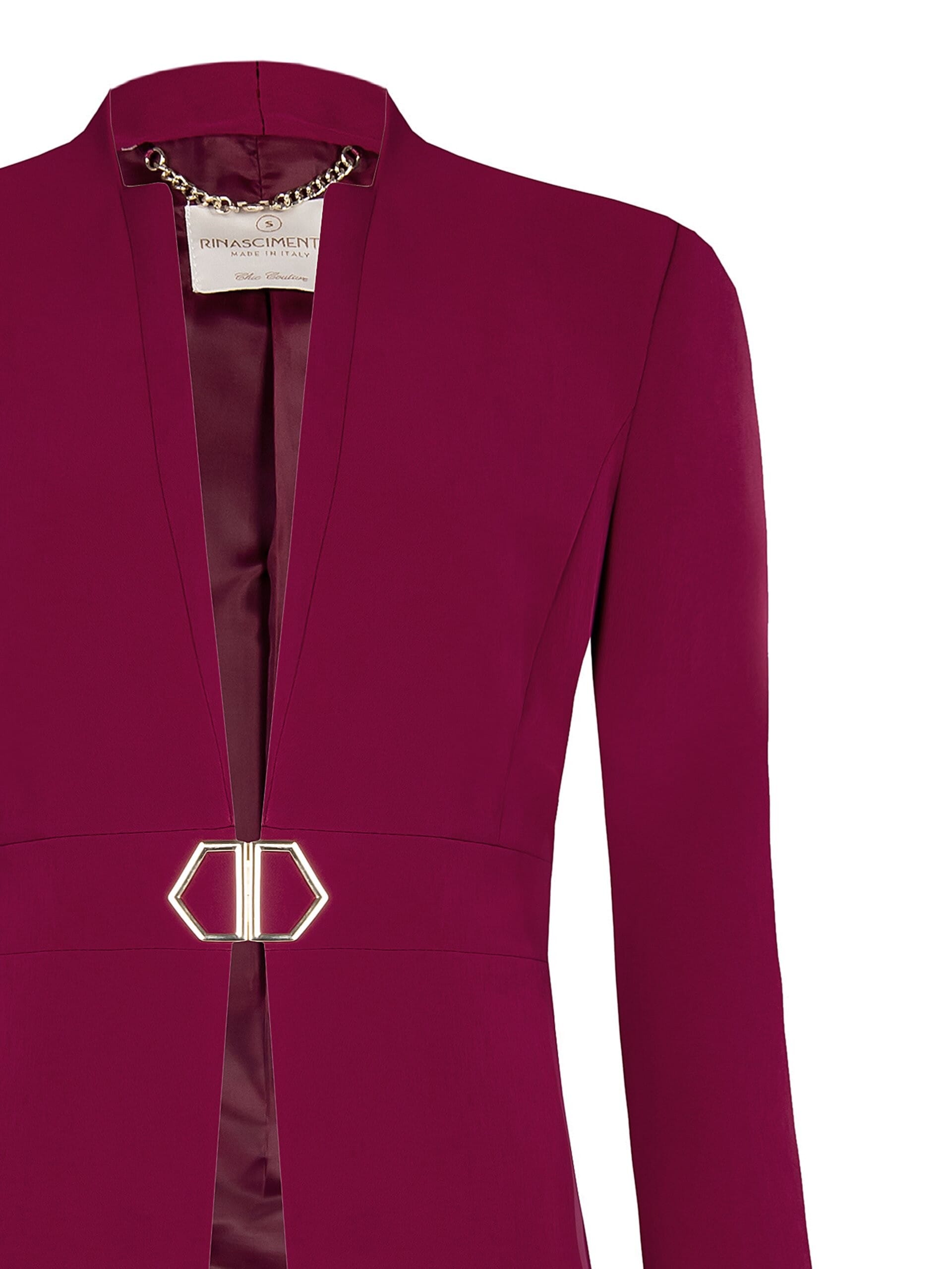 Technical fabric jacket with buckle Rinascimento