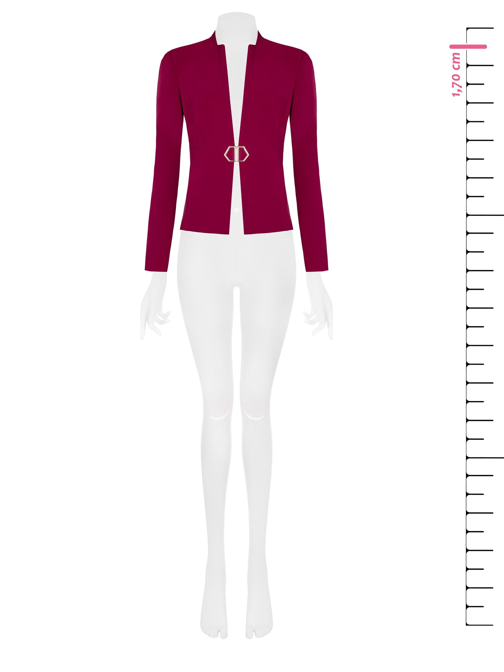 Technical fabric jacket with buckle Rinascimento