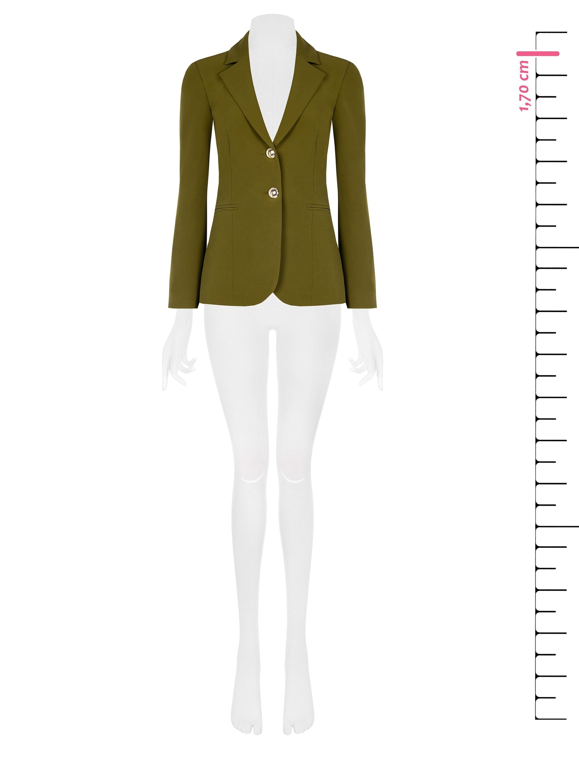 Technical Fabric Blazer Jacket With Logo Buttons Rinascimento