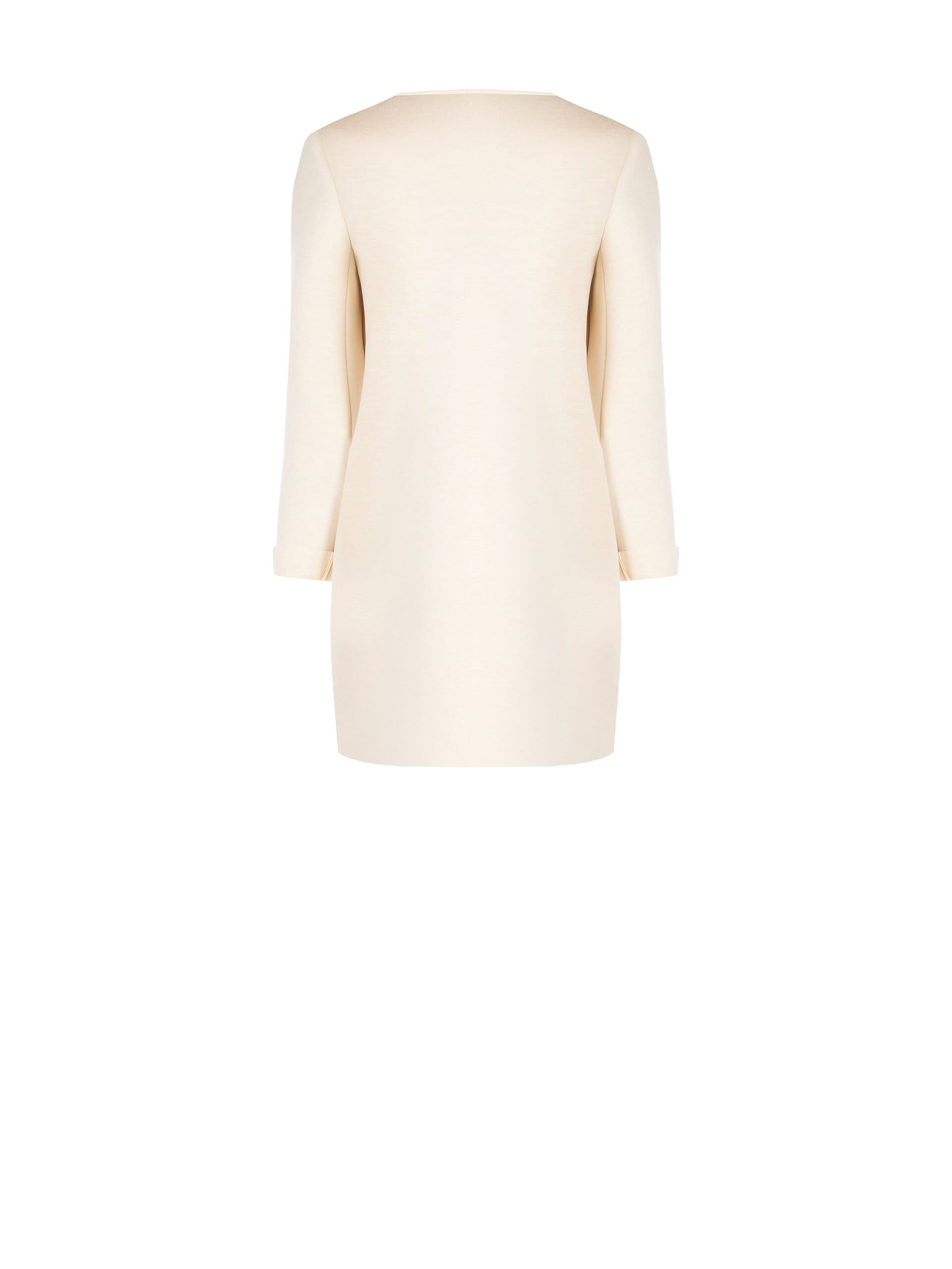 Neoprene Medium Coat With Maxi Pockets Rinascimento