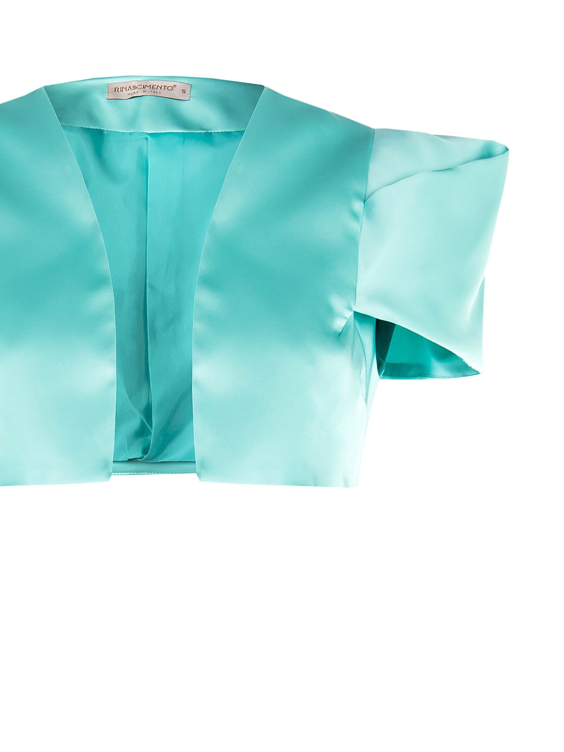 Rinascimento Satin Short Open Shrug Bolero