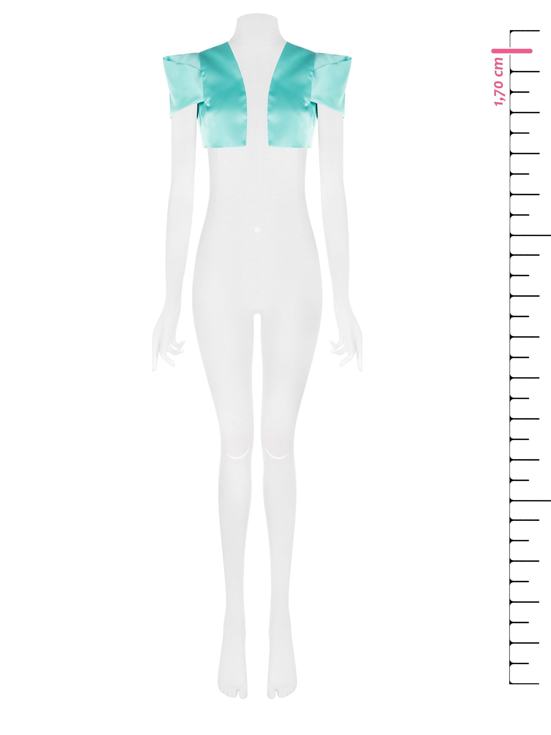 Rinascimento Satin Short Open Shrug Bolero