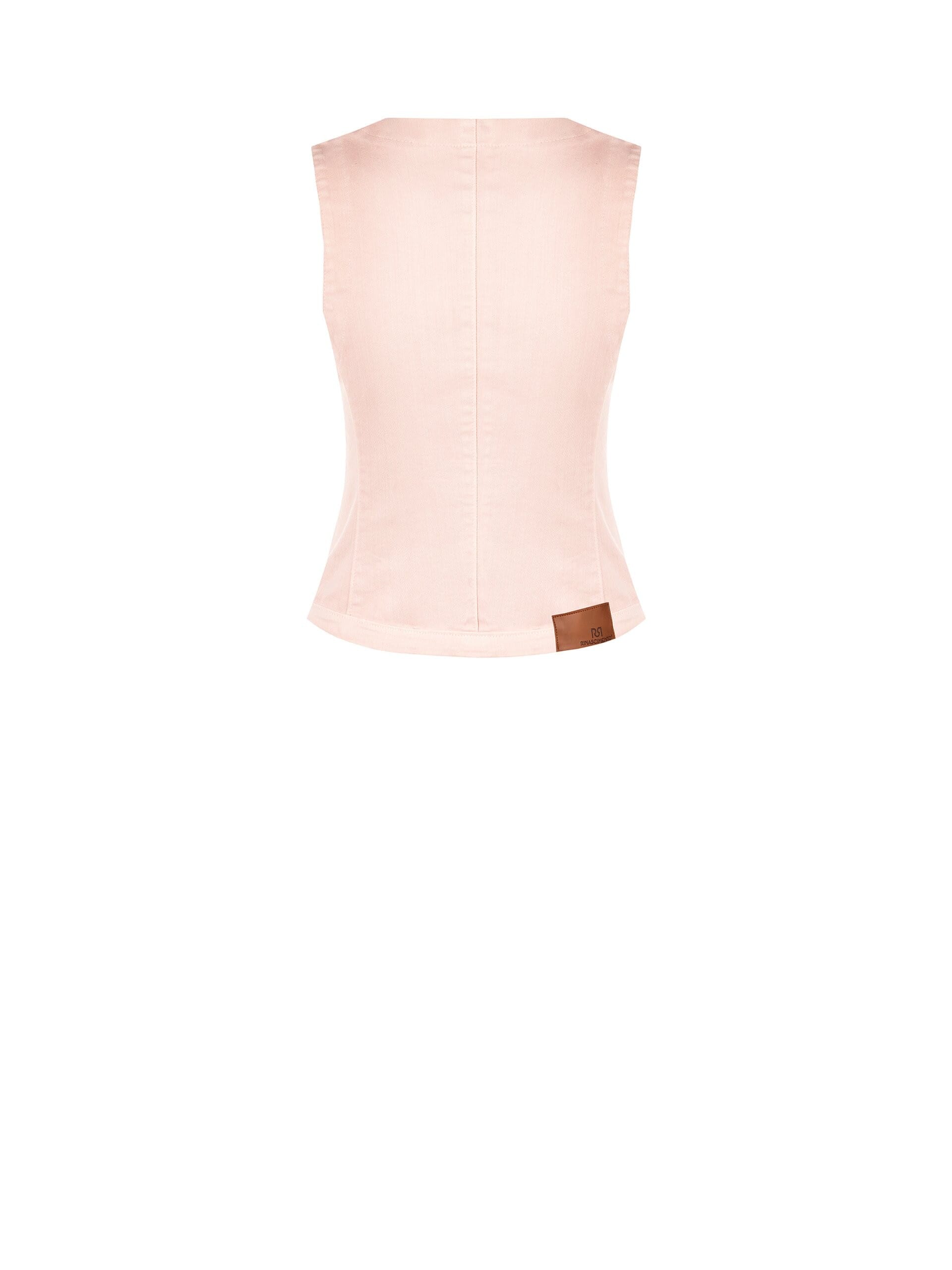 Rinascimento Stretch Denim Long Fit Waistcoat