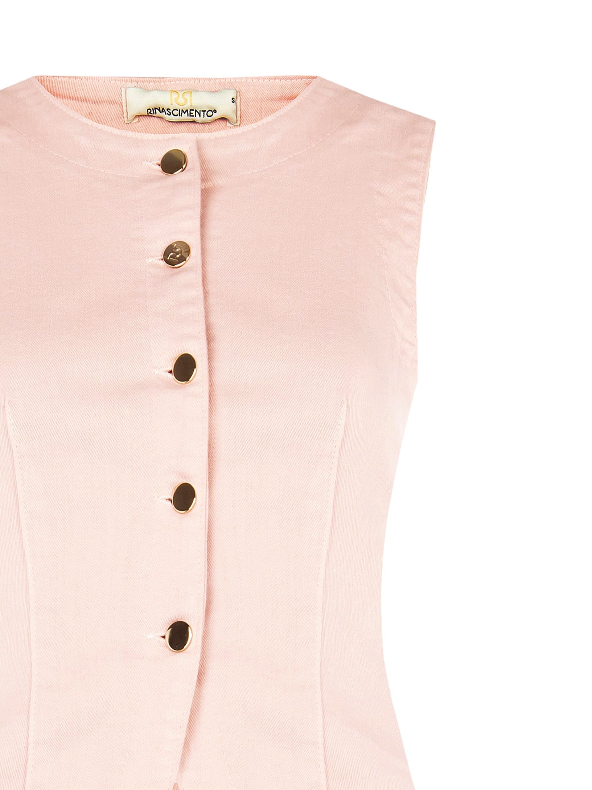 Rinascimento Stretch Denim Long Fit Waistcoat