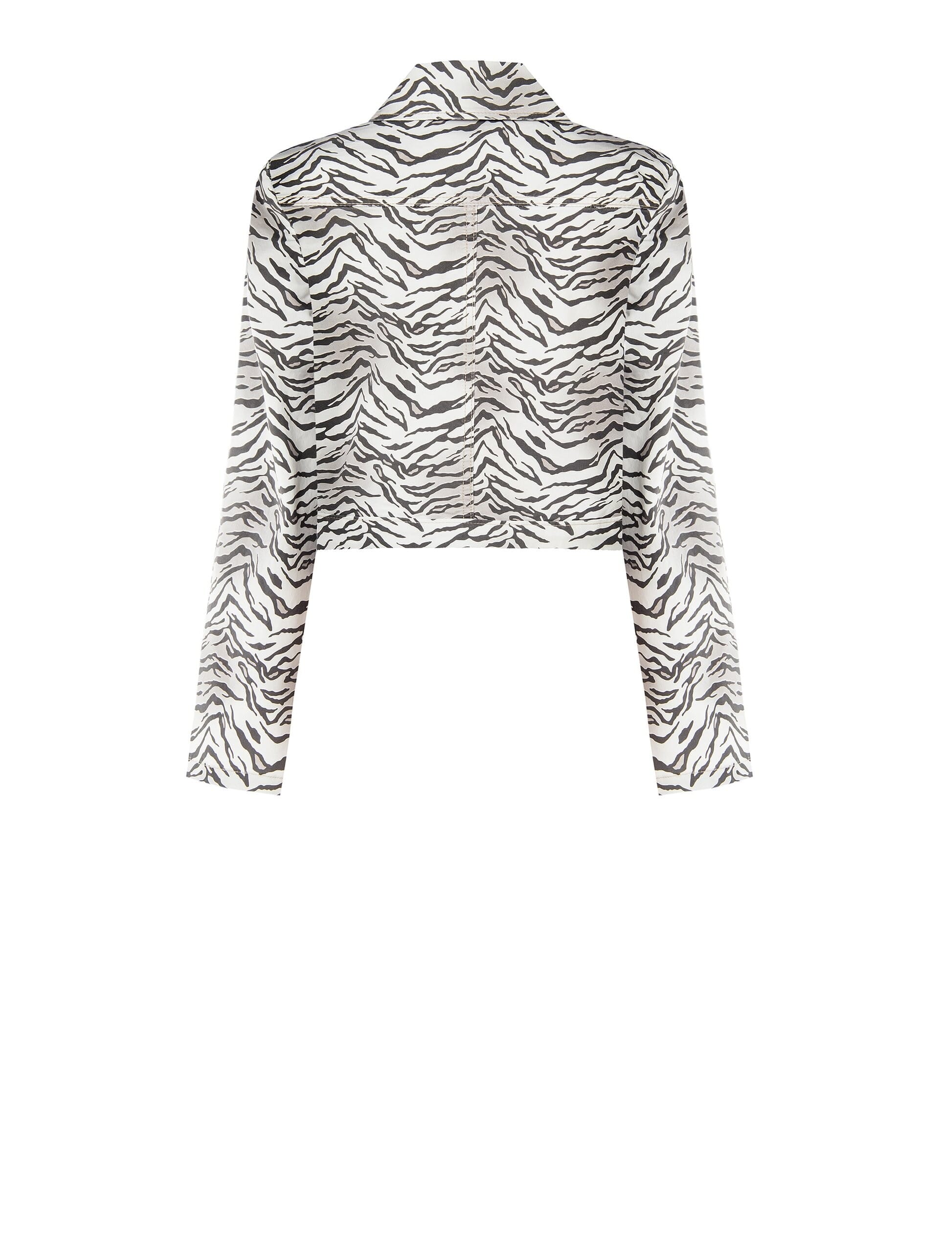 Rinascimento Zebra Stretch Jeans Jacket